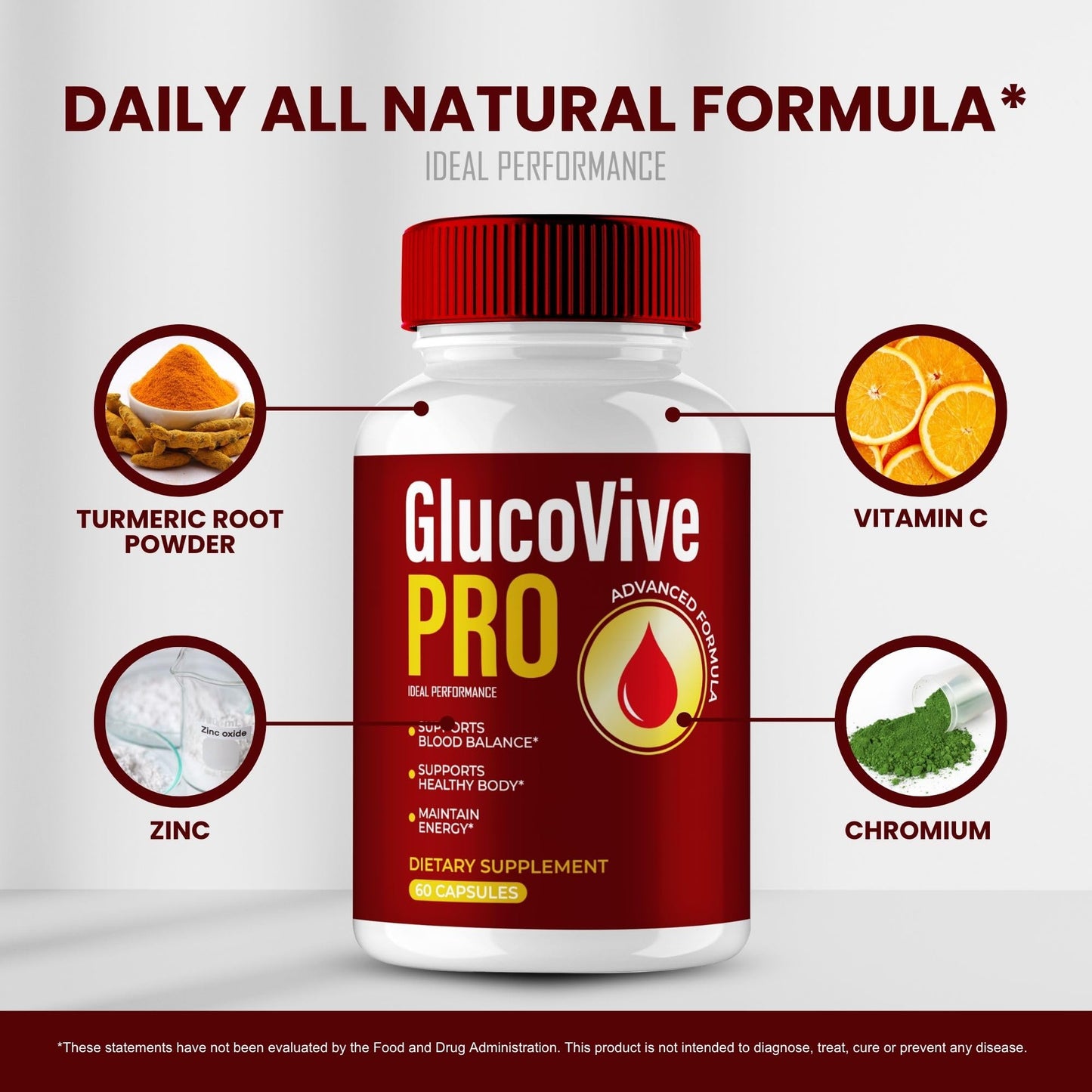 IDEAL PERFORMANCE Glucovive Pro Capsules, 300 Count