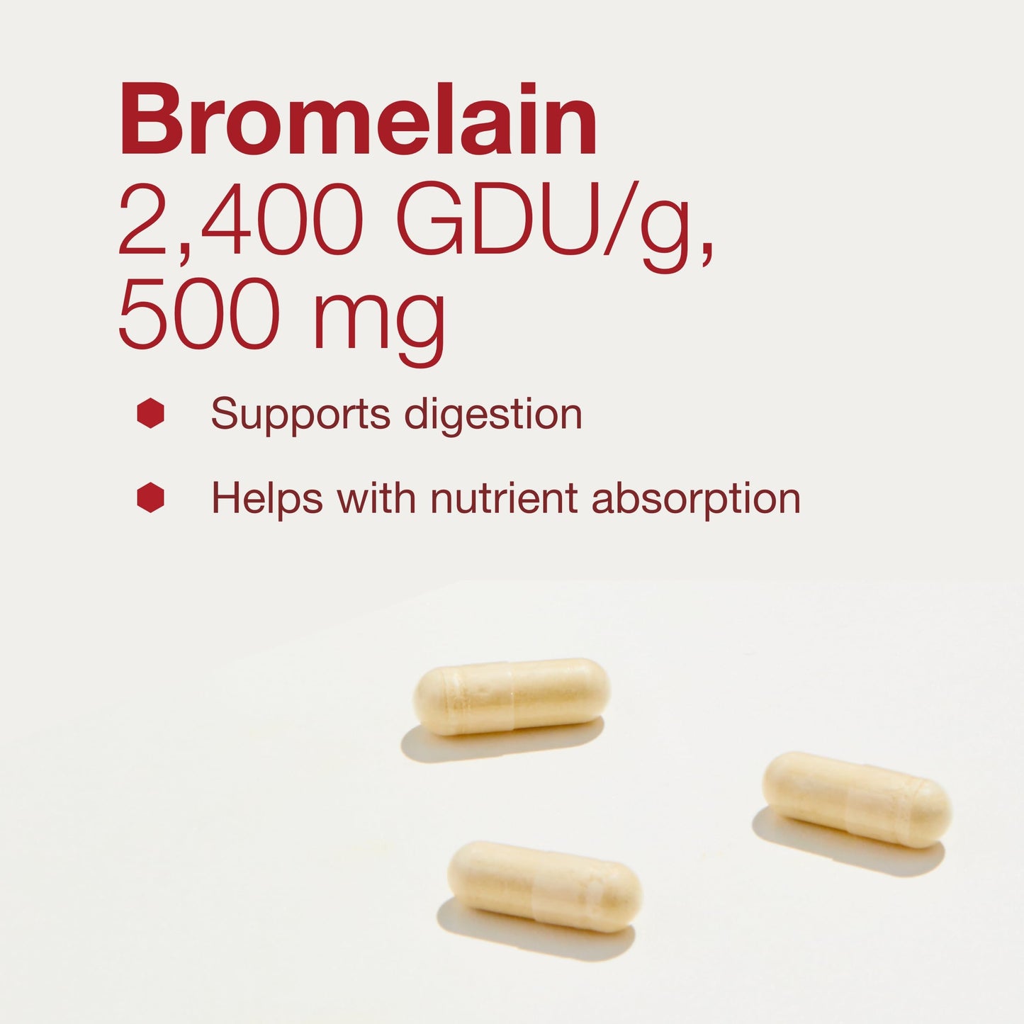 PROTOCOL FOR LIFE BALANCE Bromelain 500mg Digestive Enzyme Capsules 90