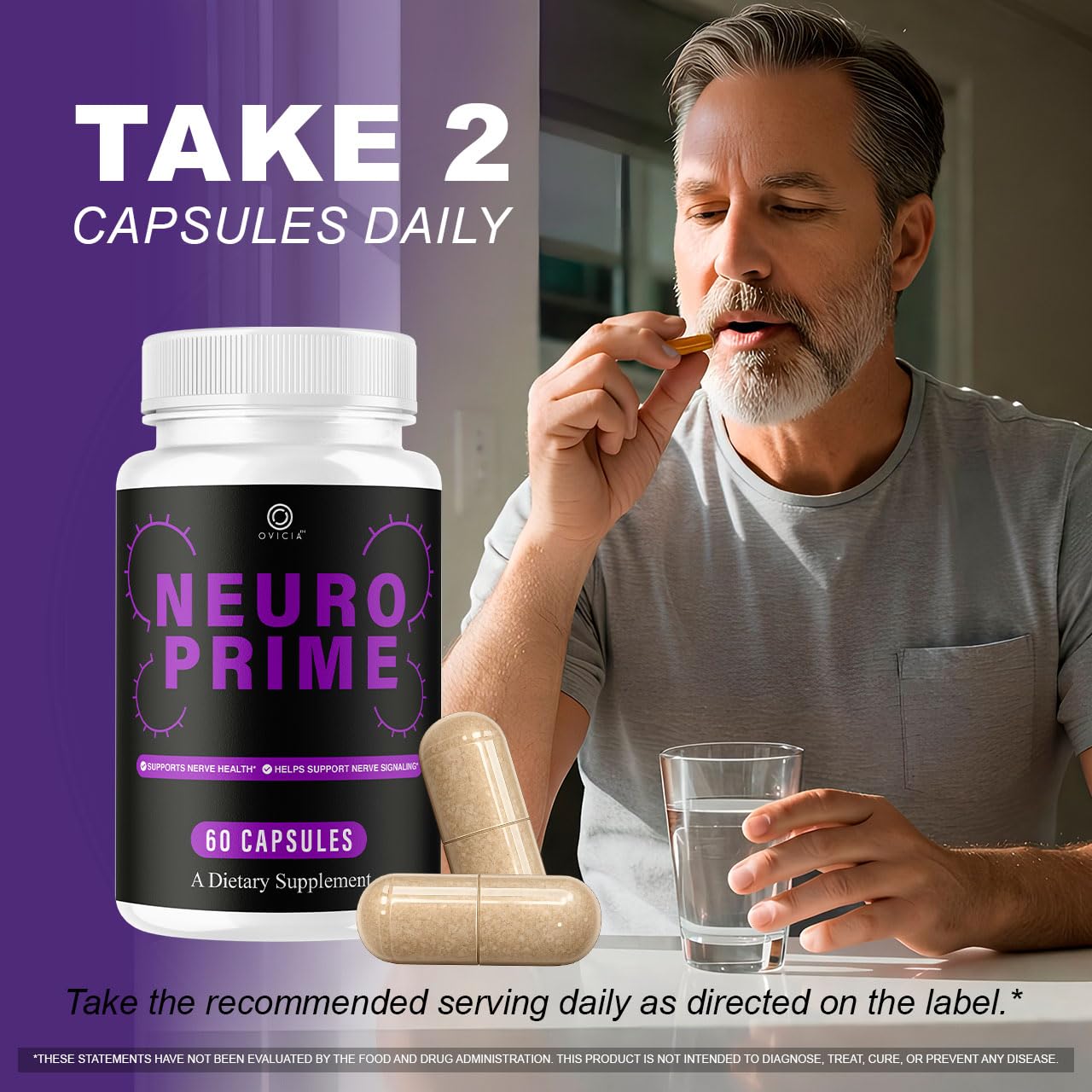 OVICIA Neuro Prime Advanced Formula Capsules, 180 Capsules