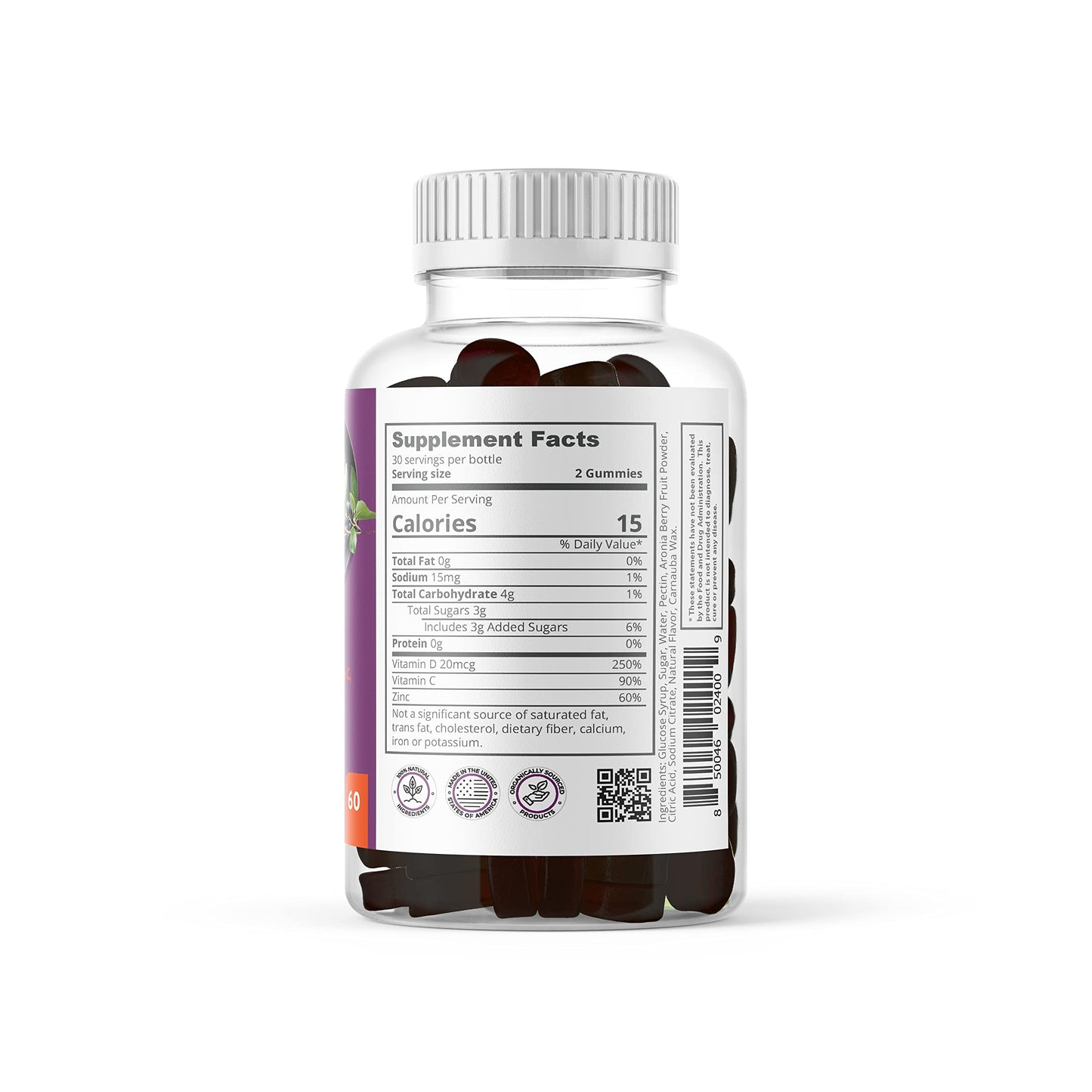 Aronia Nutrition SuperBerry Gummies 60 Gummies