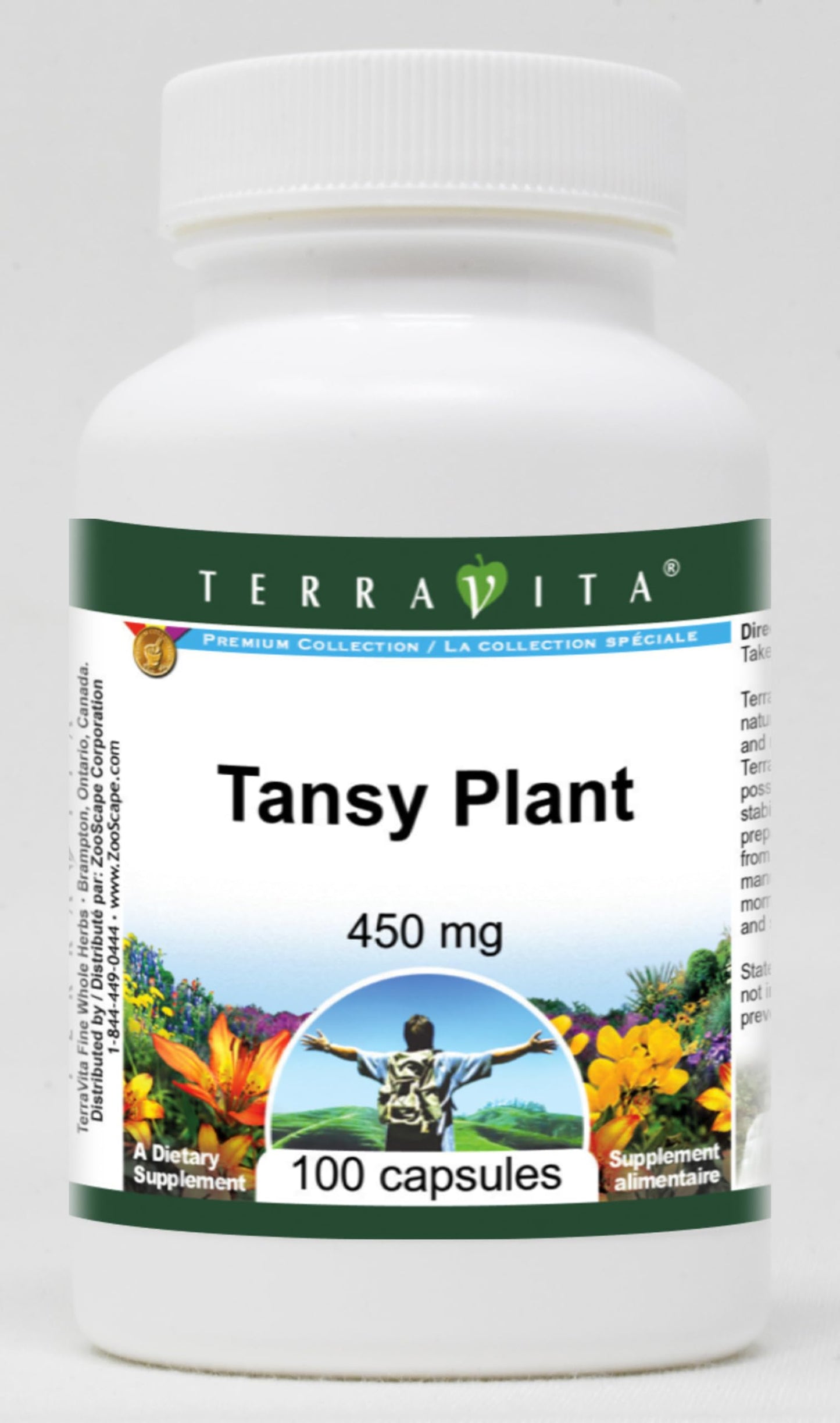 Terravita Tansy Plant - 450 mg Capsules, 300 Count