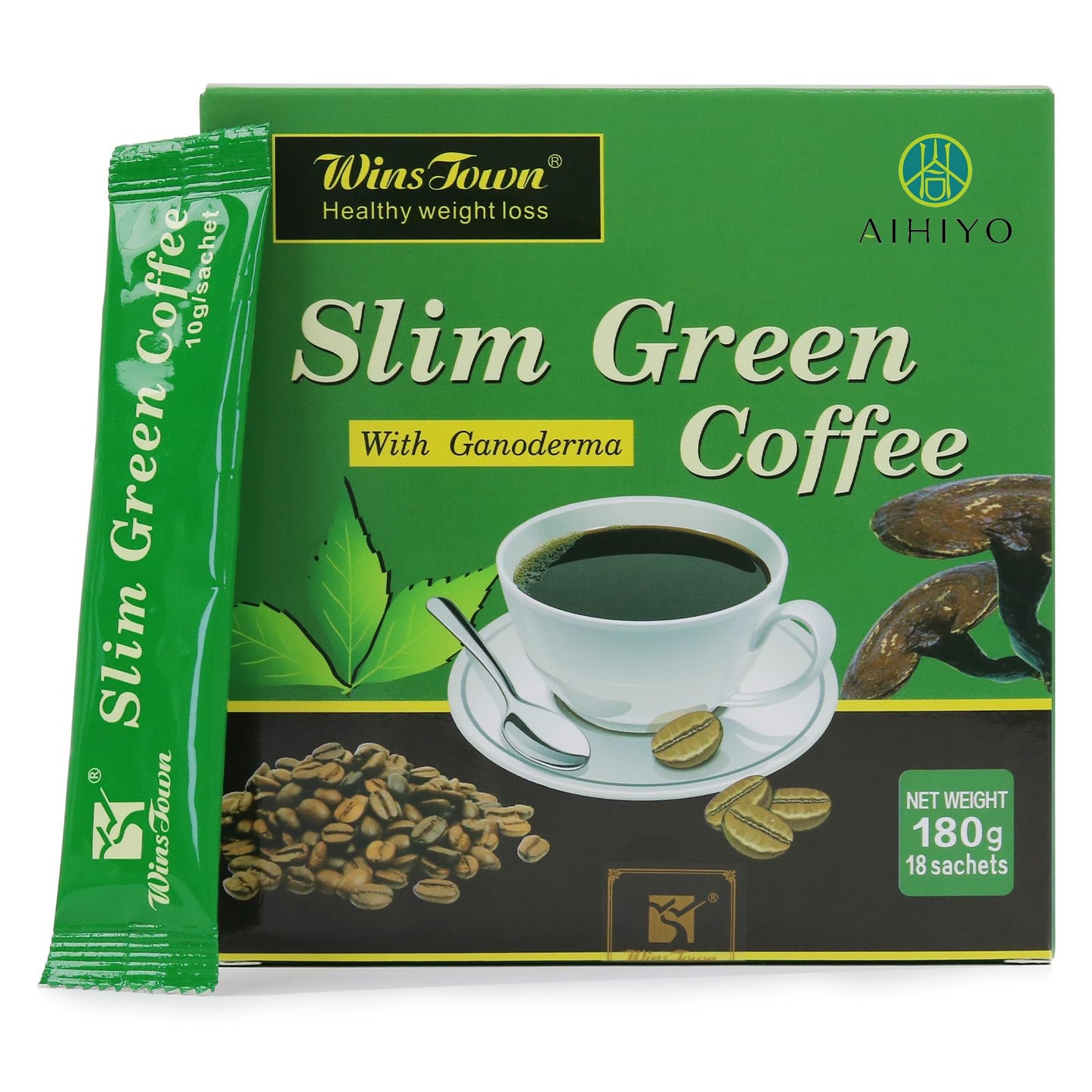 AIHIYO Green Coffee Bean Extract Powder 0.35 Ounce