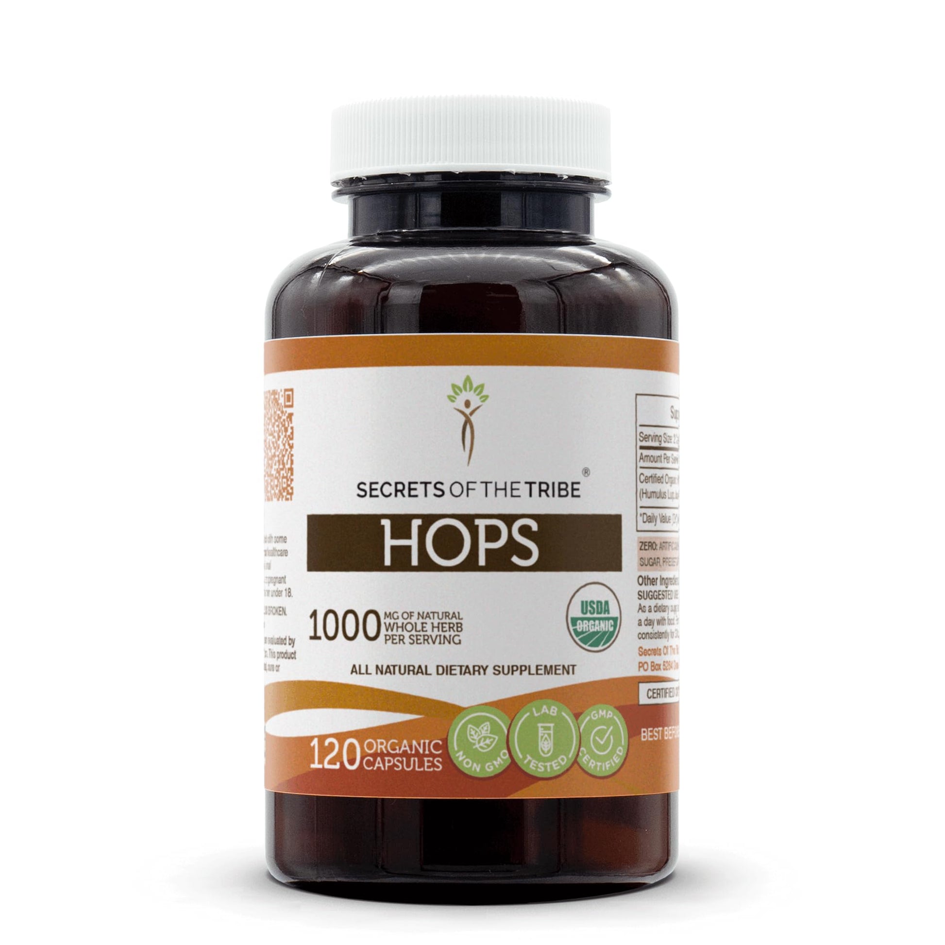 Secrets of the Tribe Hops Capsules 120 Count