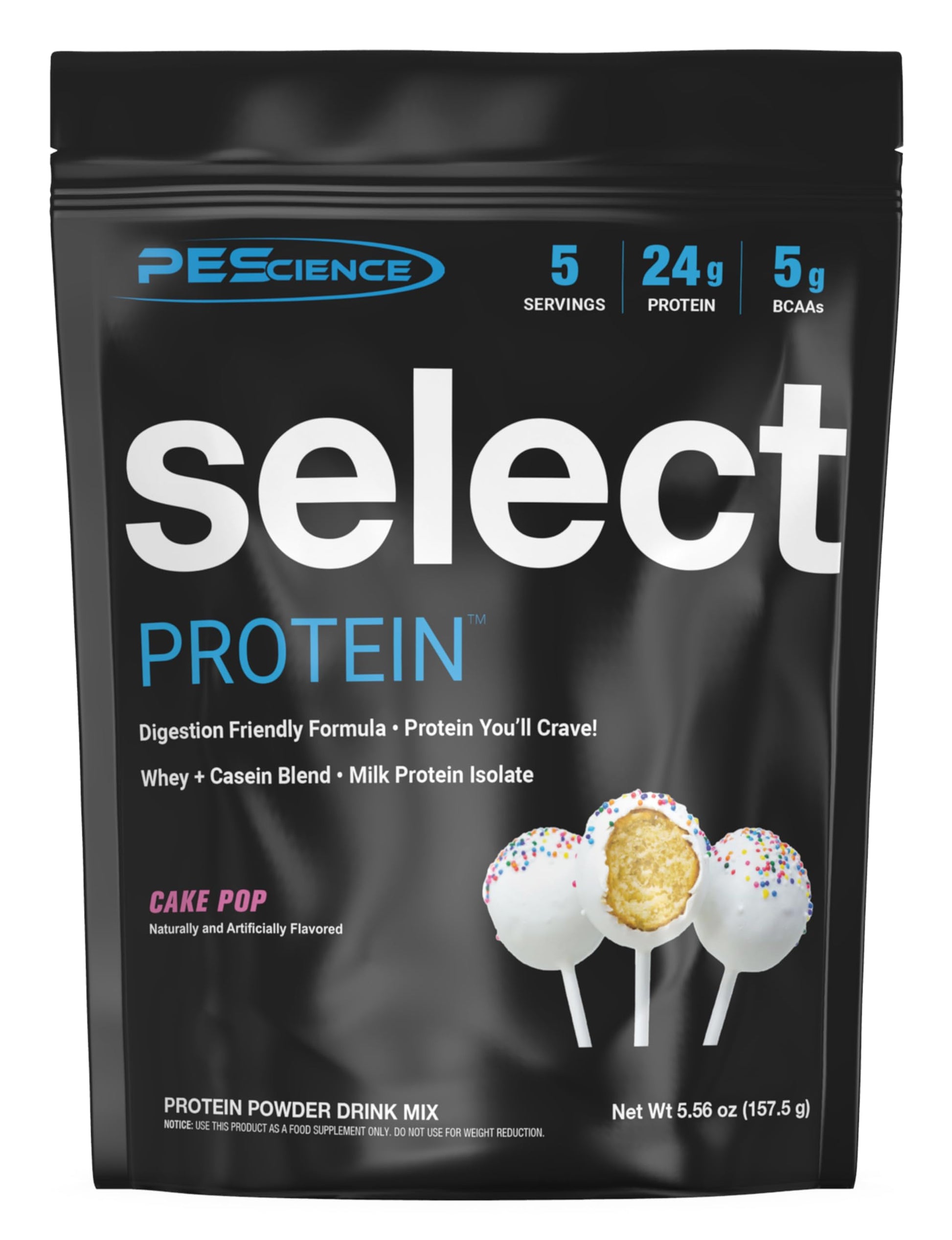 PEScience Select Protein Powder Whey and Casein Blend, Powder, 5 Servings
