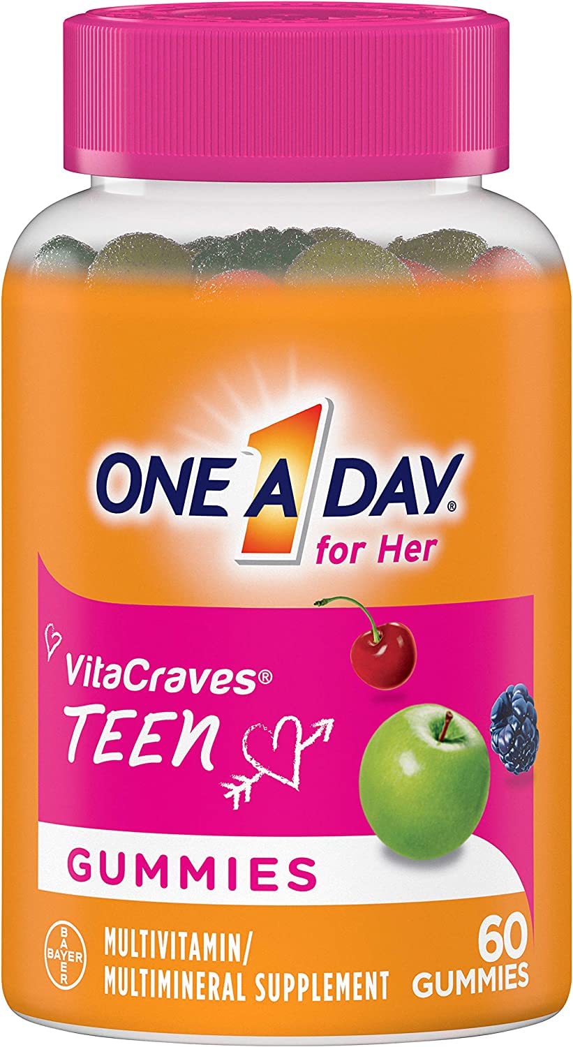 ONE A DAY Teen for Her VitaCraves Gummies, 60-count