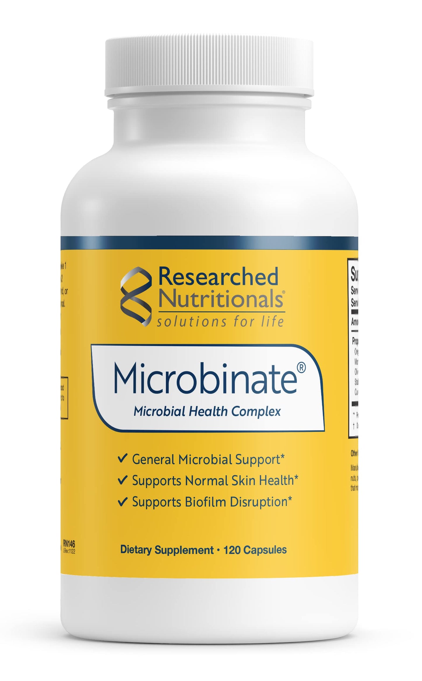 Researched Nutritionals Microbinate Microbial Health Complex Capsules, 120 Count