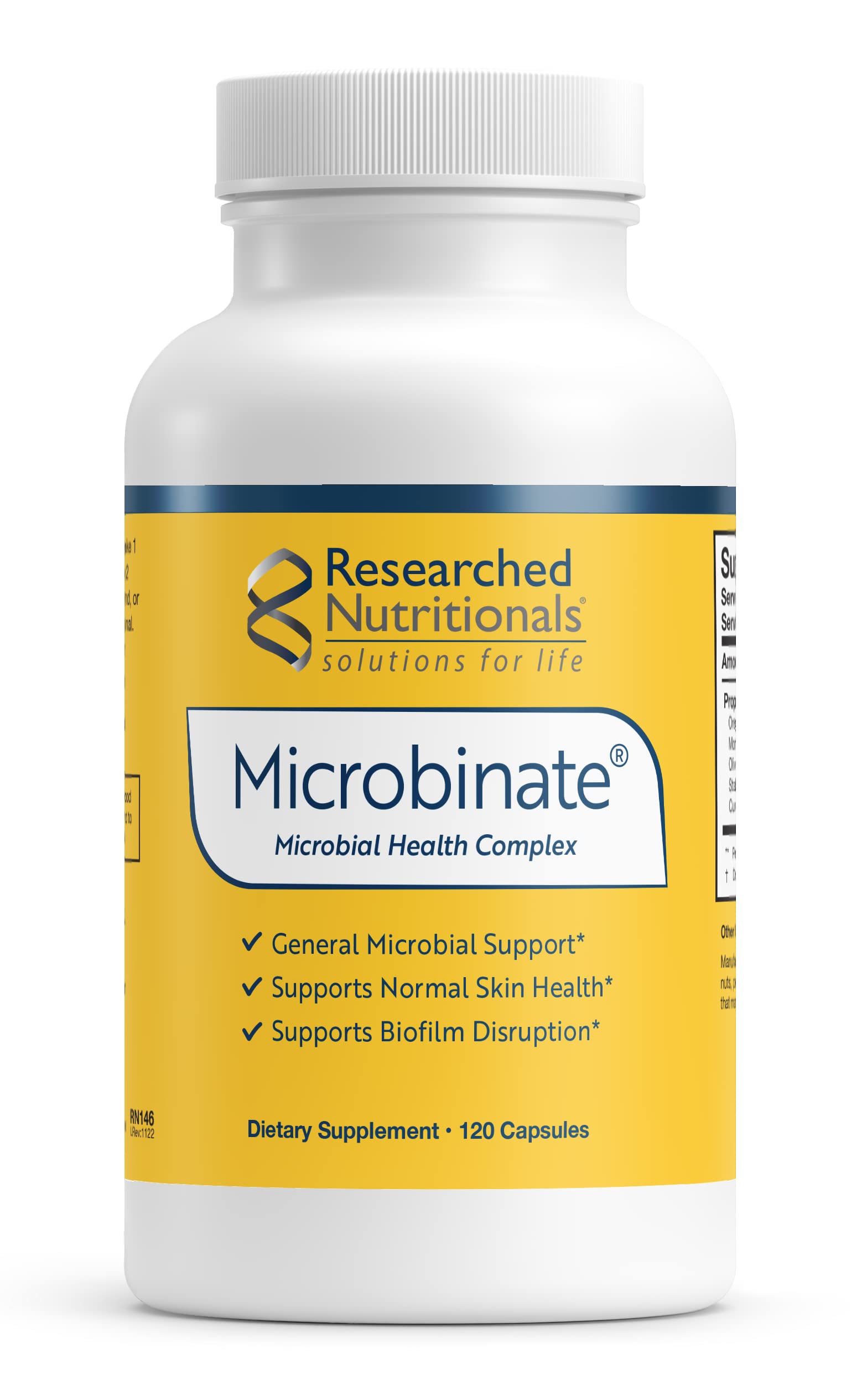 Researched Nutritionals Microbinate Microbial Health Complex Capsules, 120 Count