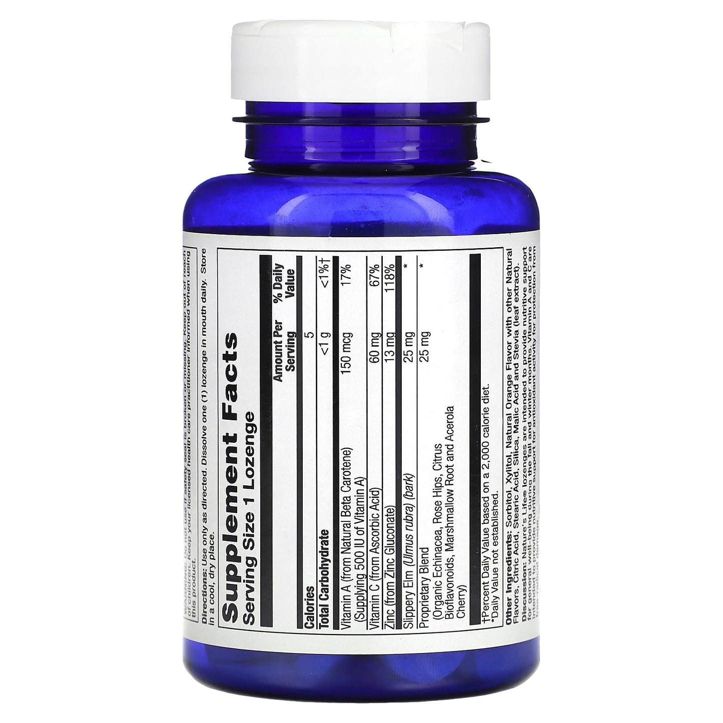 Nature's Life Zinc Lozenges, 50 Count