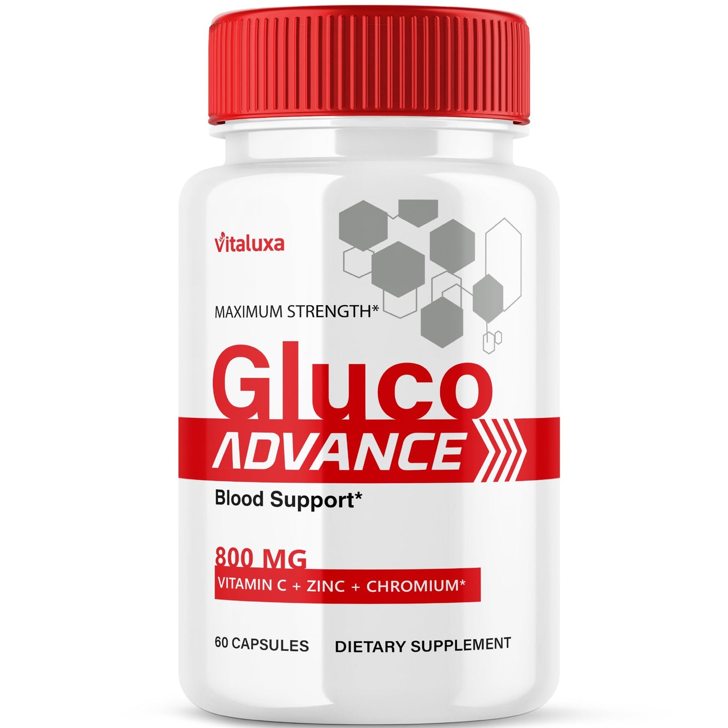 Vitaluxa Gluco Advance Capsules 60 Count