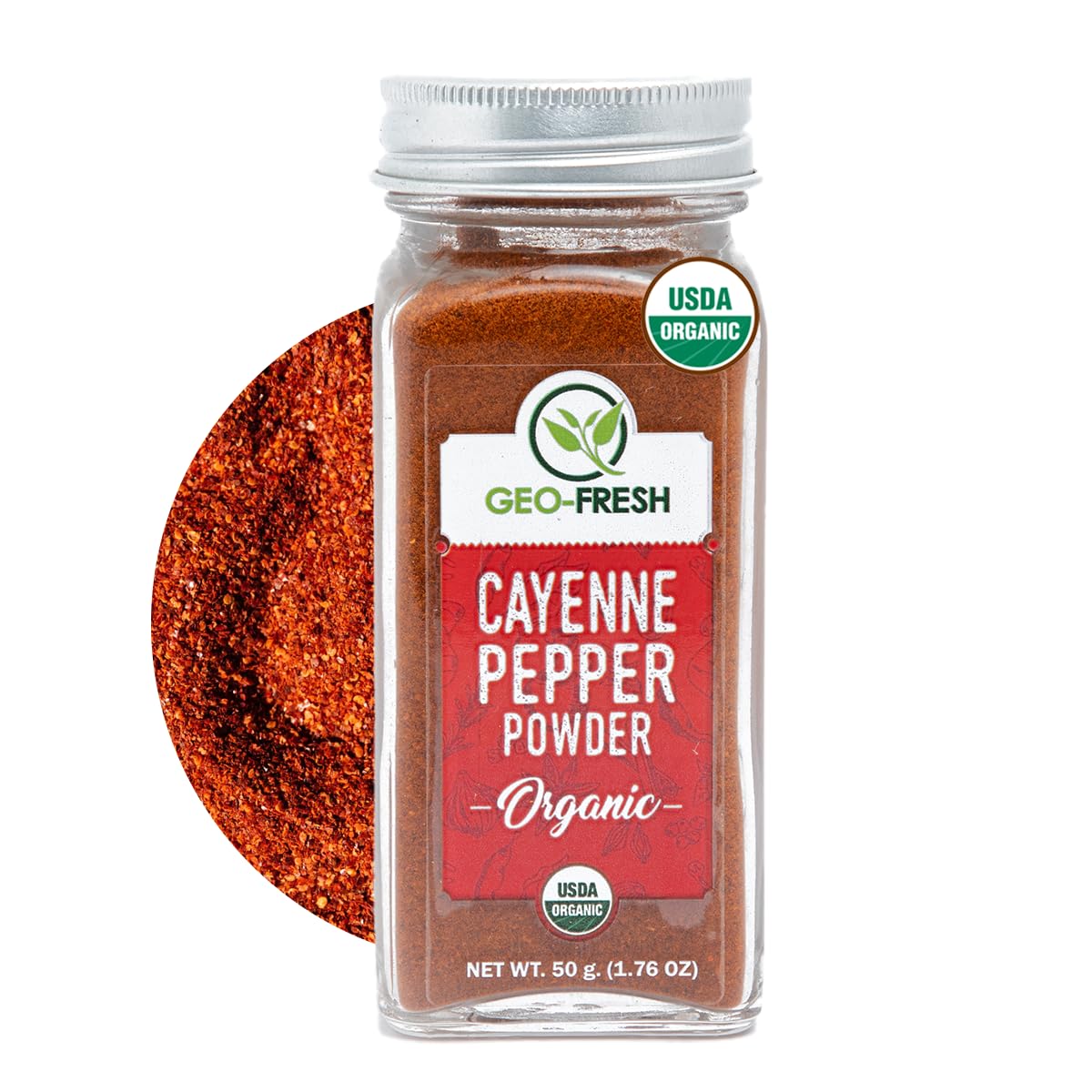 Geo-Fresh Organic Cayenne Pepper Powder 1.76 oz