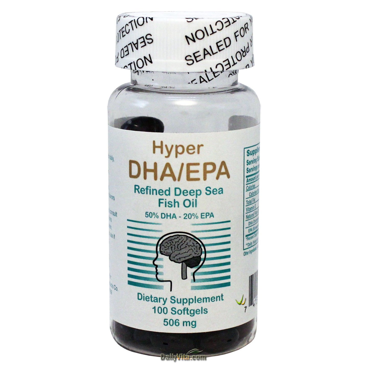 Concentrate DHA EPA from Deep Sea Fish Oil Omega-3 Softgels, 100 Softgels