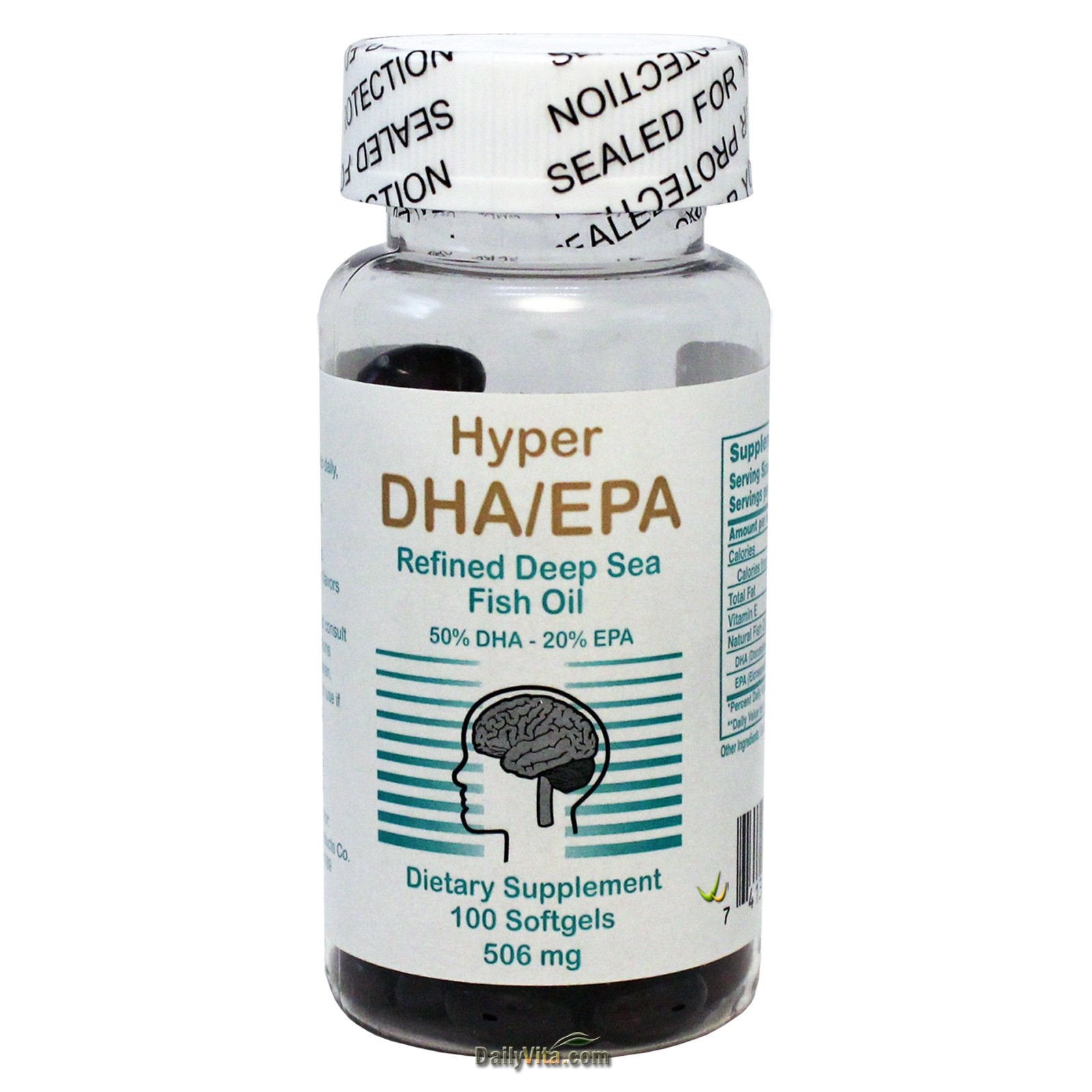 Concentrate DHA EPA from Deep Sea Fish Oil Omega-3 Softgels, 100 Softgels