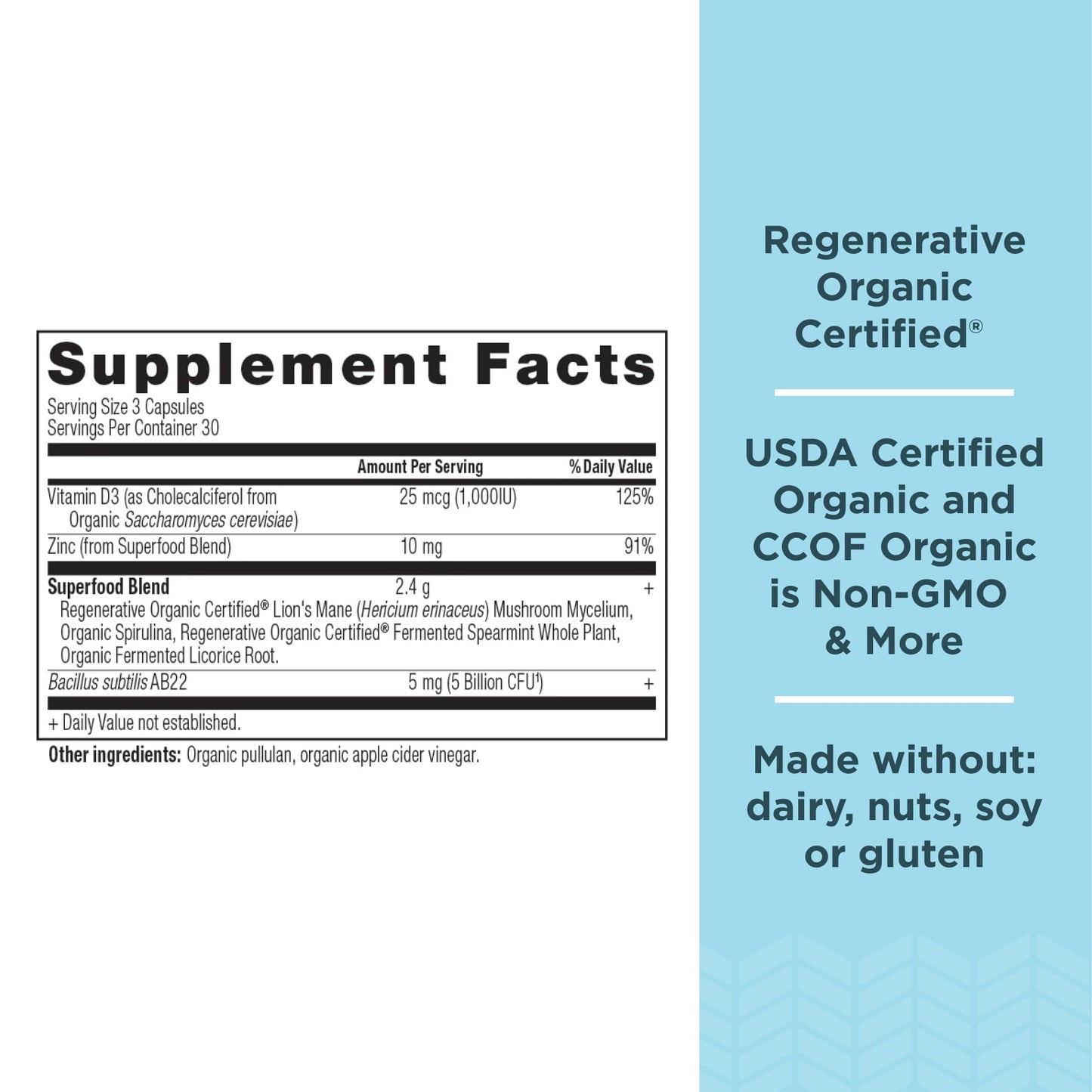 Ancient Nutrition Regenerative Organic Certified Leaky Gut Capsule, 90 Count