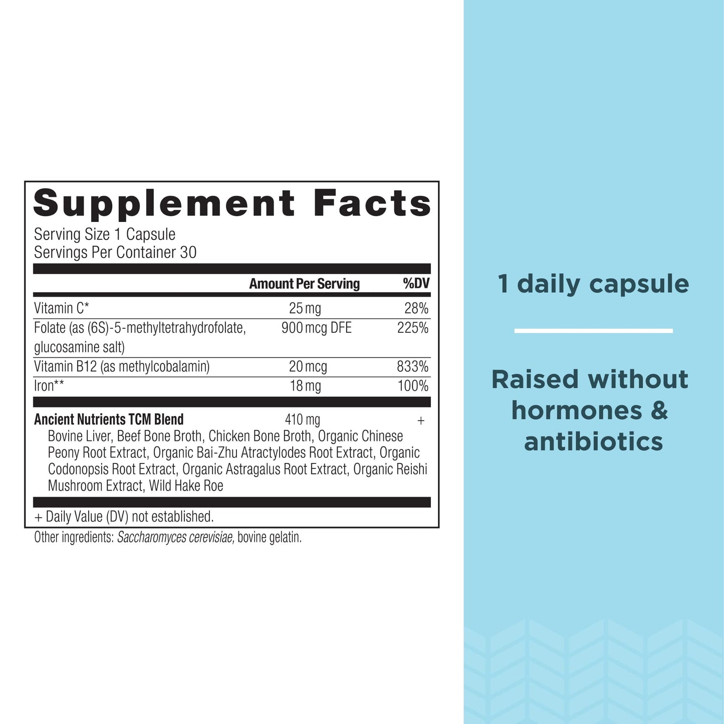 Ancient Nutrition Iron Capsules, 1 Count