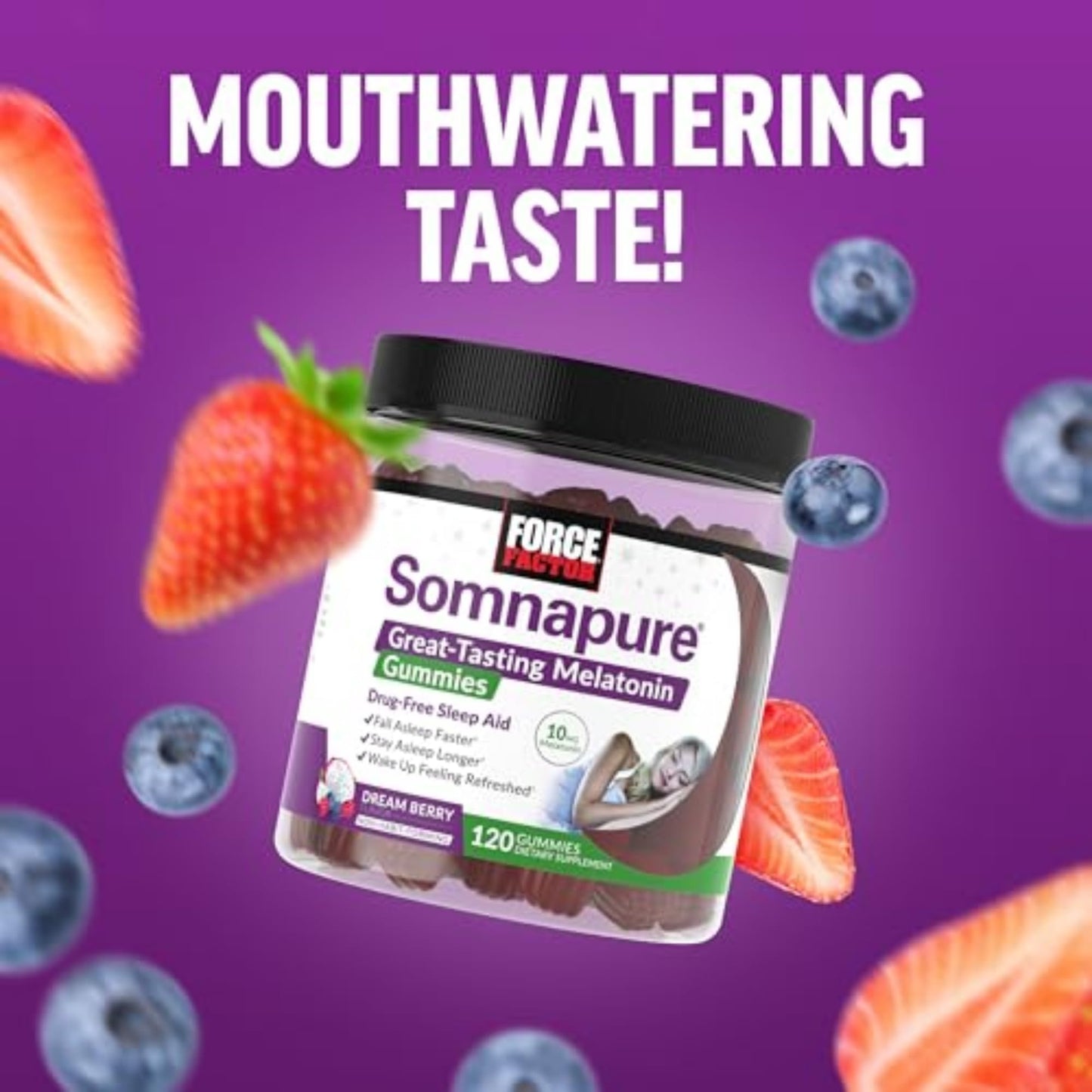 Force Factor Somnapure Gummies with Melatonin 120 Count