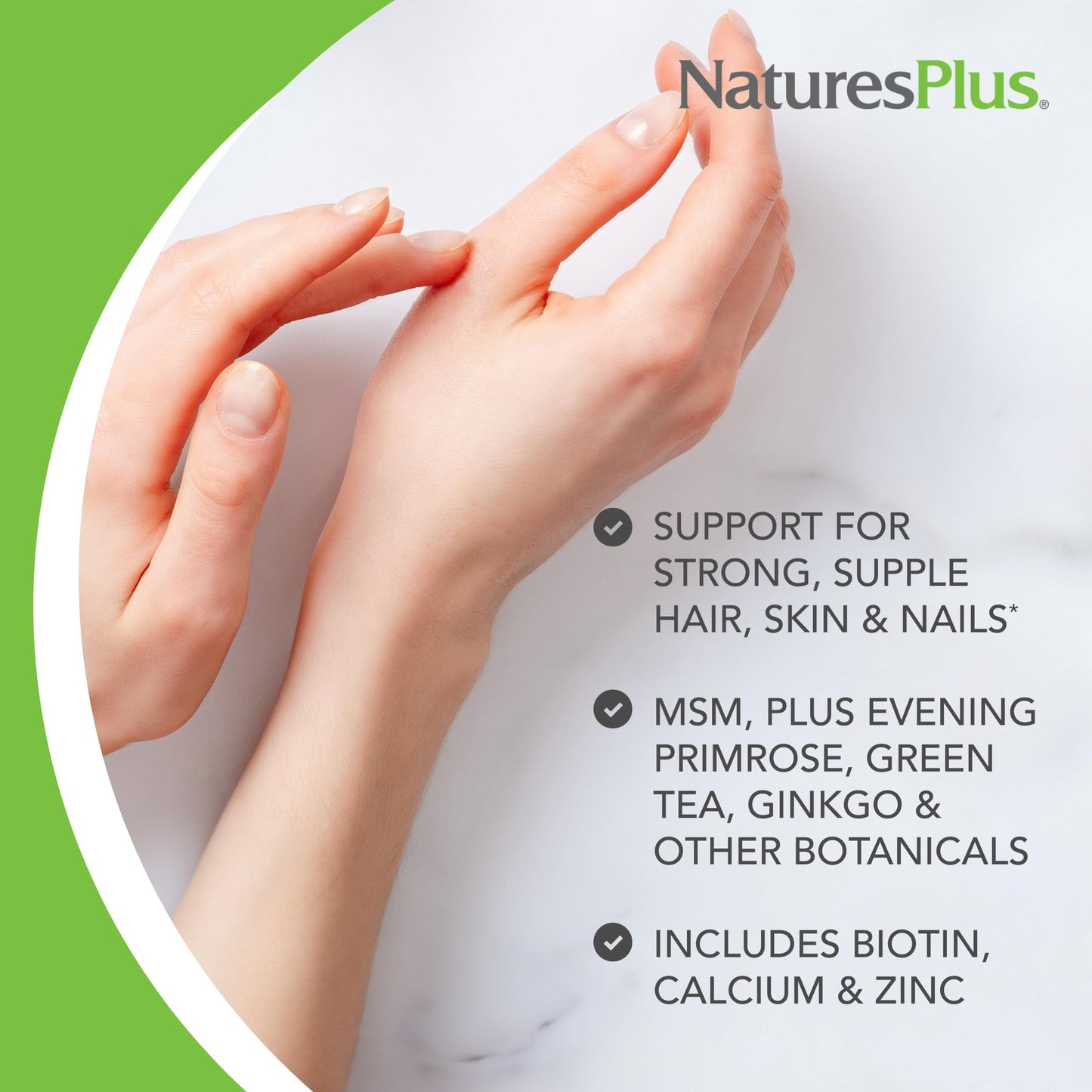 NaturesPlus Hair, Skin & Nails 60 Tablets
