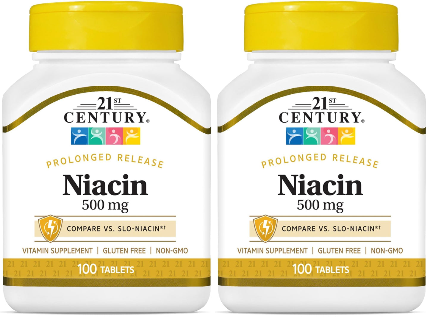 Smart Monkey Technologies 21st Century Niacin 500 mg Prolonged Release Tablets, 200