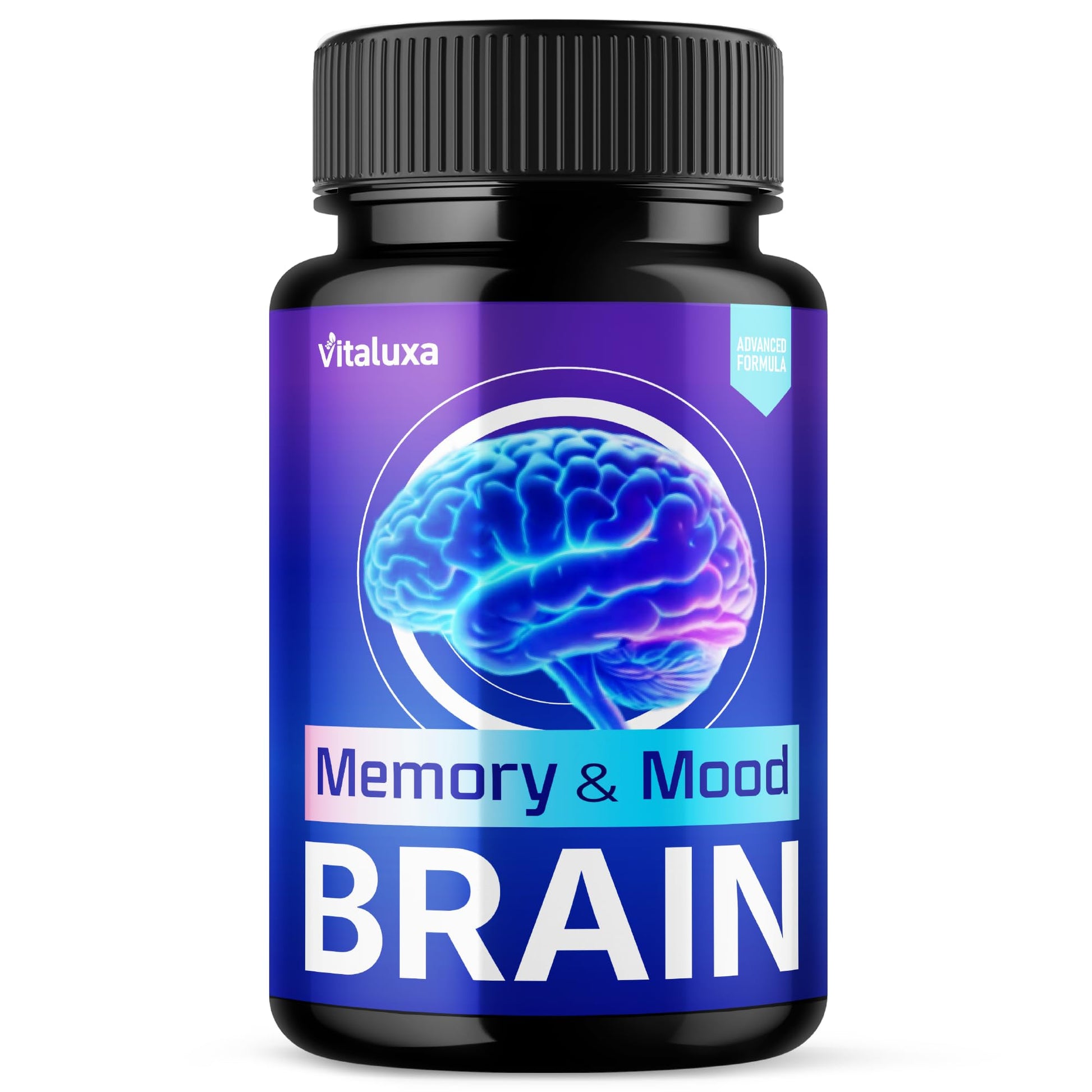 Vitaluxa Brain Memory and Mood Capsules, 60 Count
