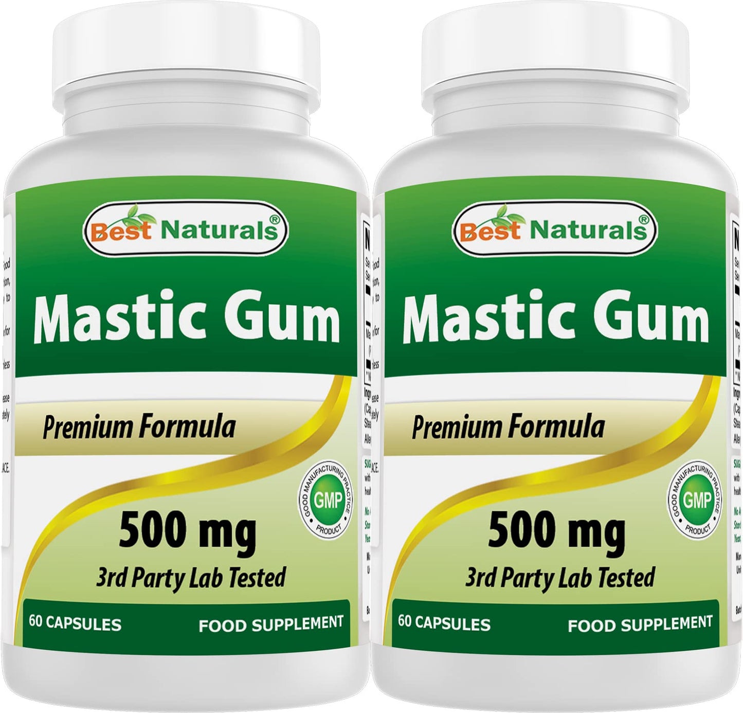 Best Naturals Mastic Gum 500 mg Capsules, 120 Count