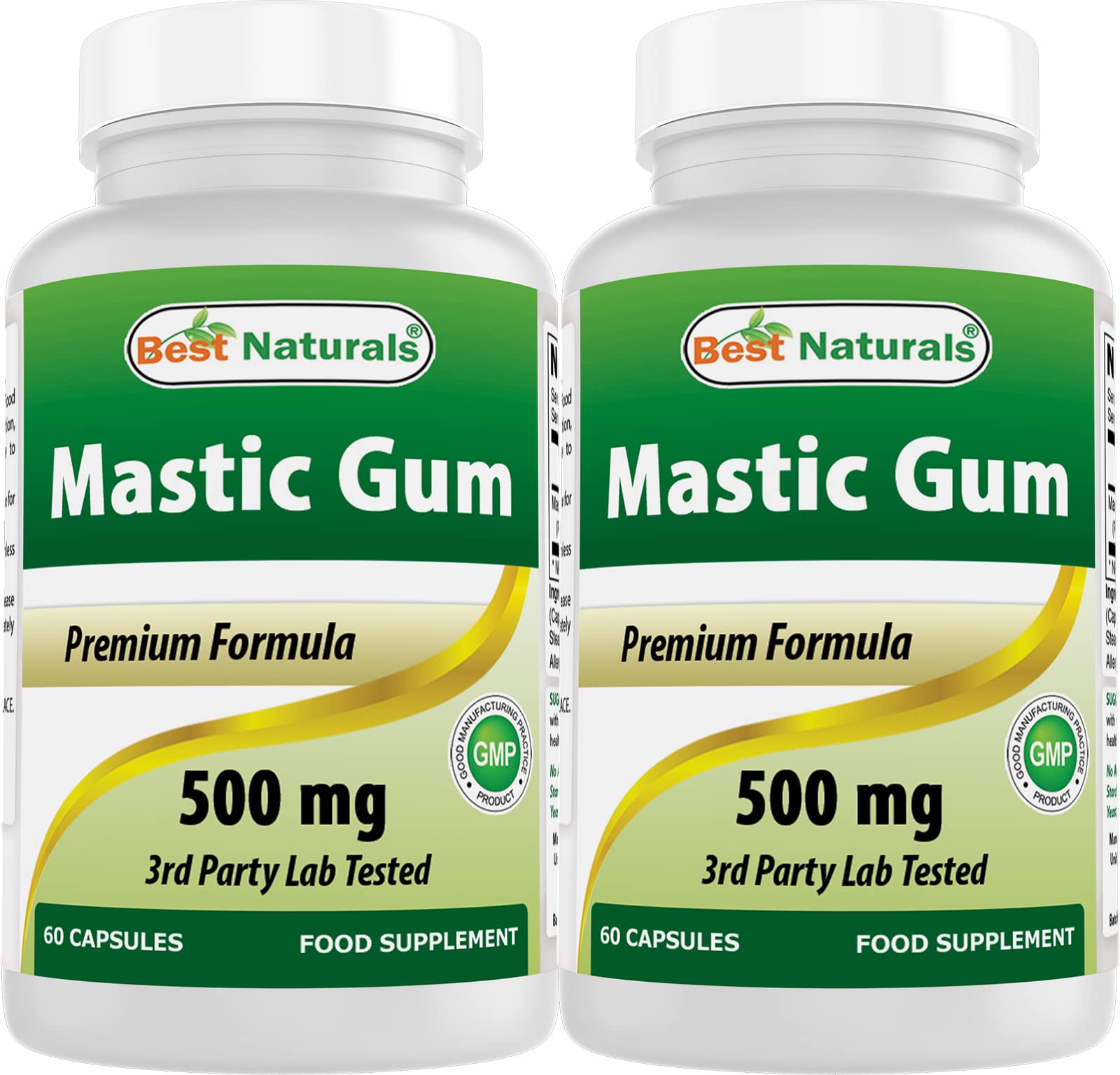 Best Naturals Mastic Gum 500 mg Capsules, 120 Count