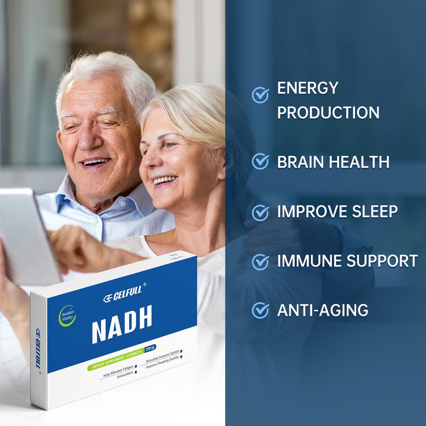 CELFULL NADH Immune Support Supplements Tablet, 1 Tablet