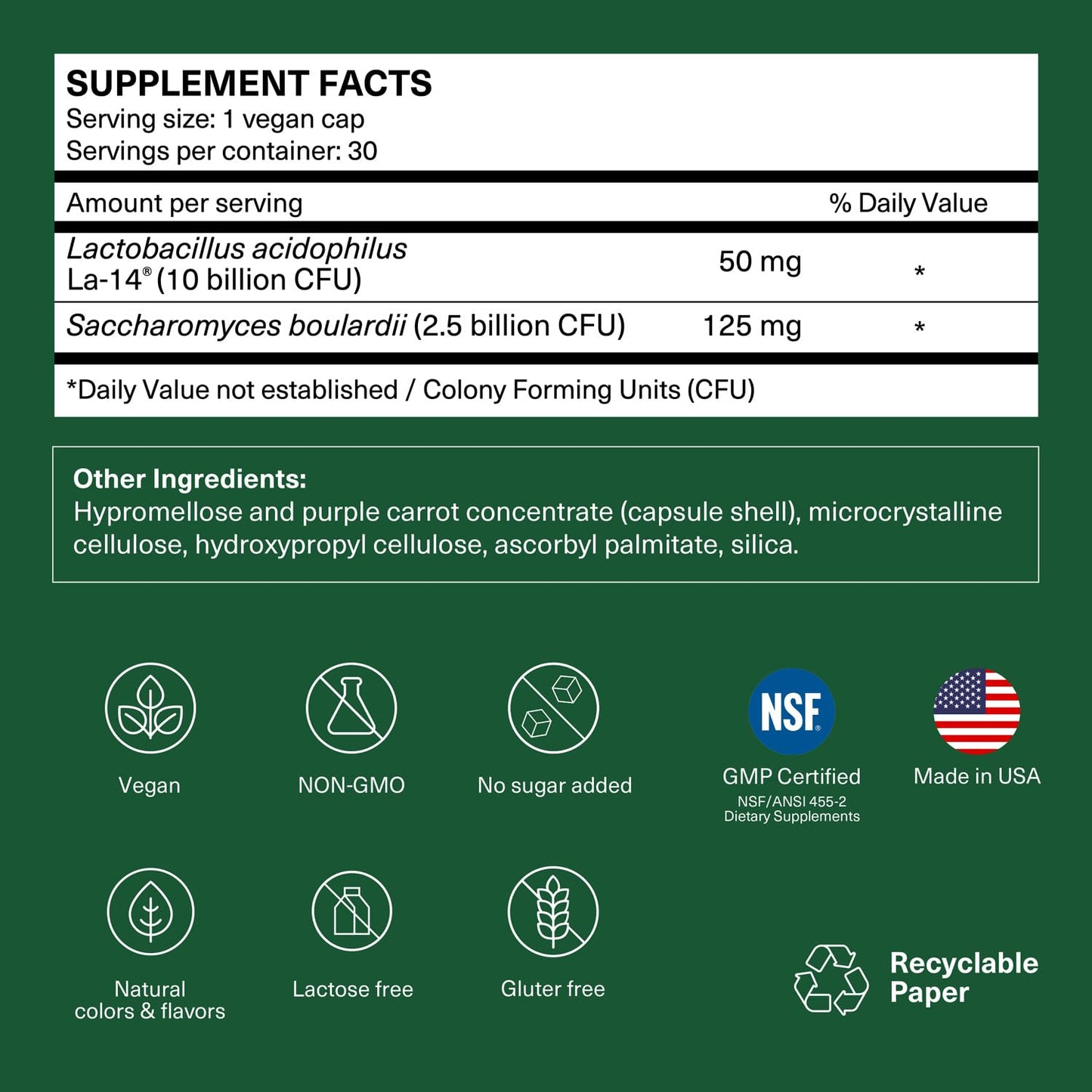 TRAVELSANA Travel Probiotics Capsule, 30 Count