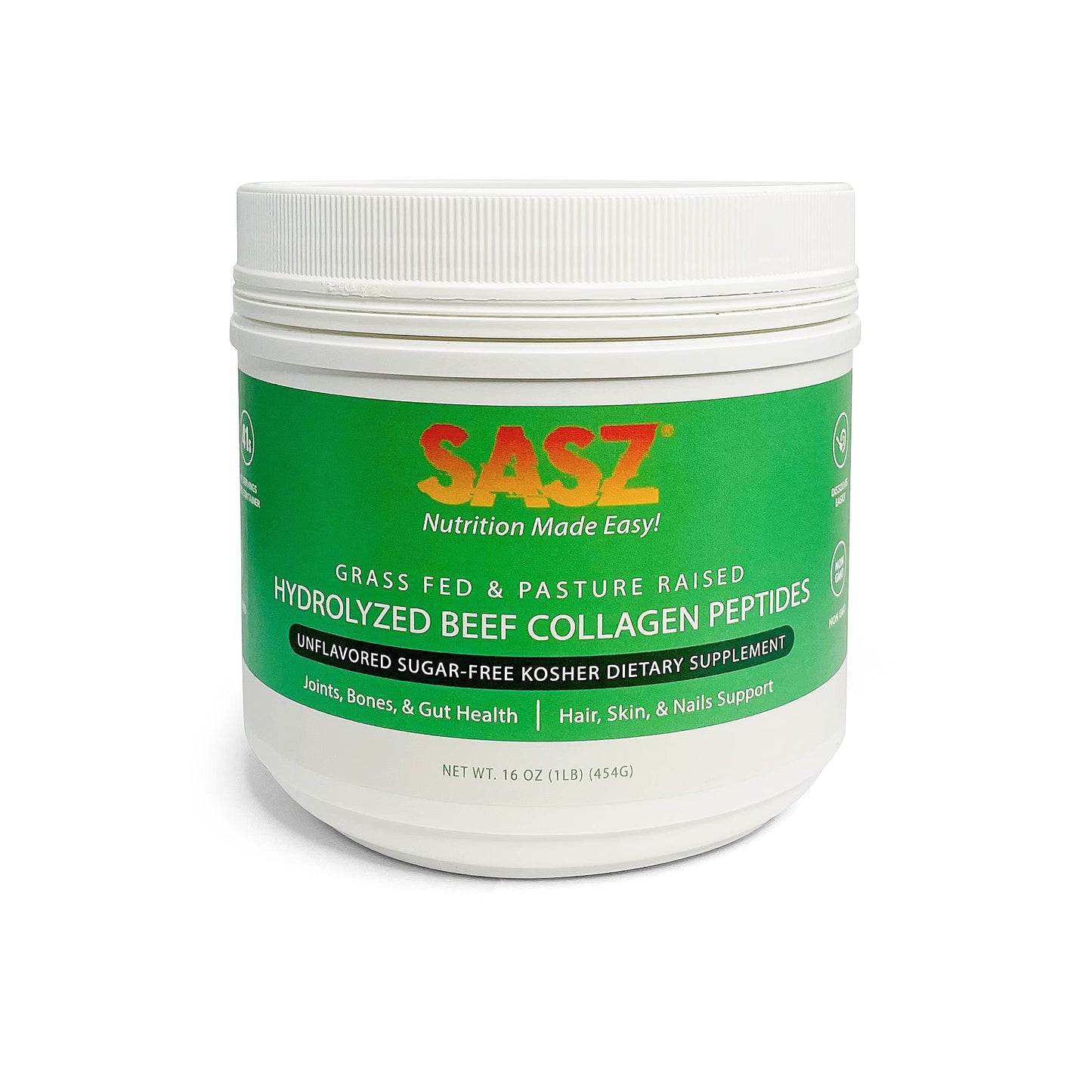 SASZ Hydrolyzed Bovine Collagen Peptides Powder 16