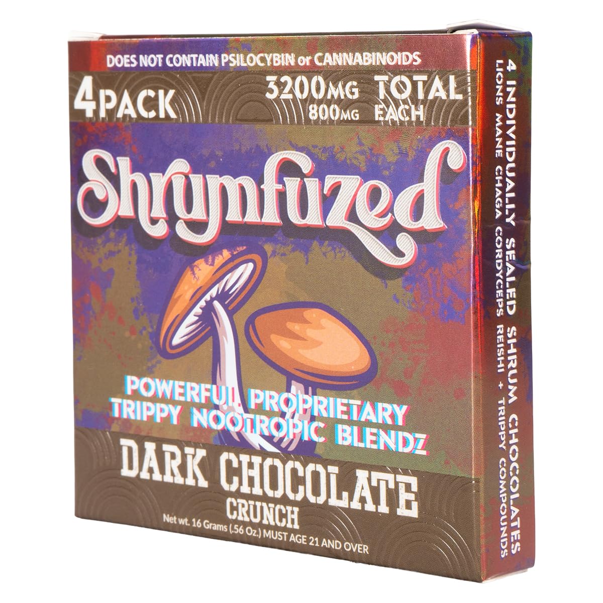 Shrumfuzed Proprietary Nootropic Gummy 3200mg, 10 Gummies