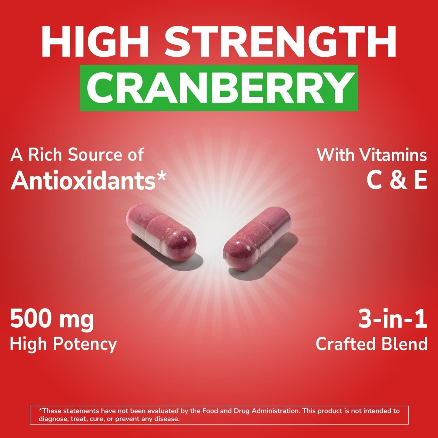 Vitalibre Cranberry Capsules, 60 Capsules