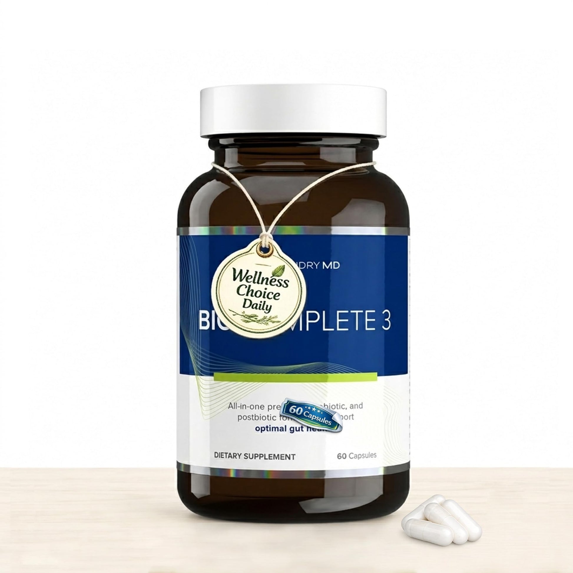 JTBMART Advanced 3-in-1 Formula Gut Health Relief Support Multi-Strain Formula Capsule, 60 Count