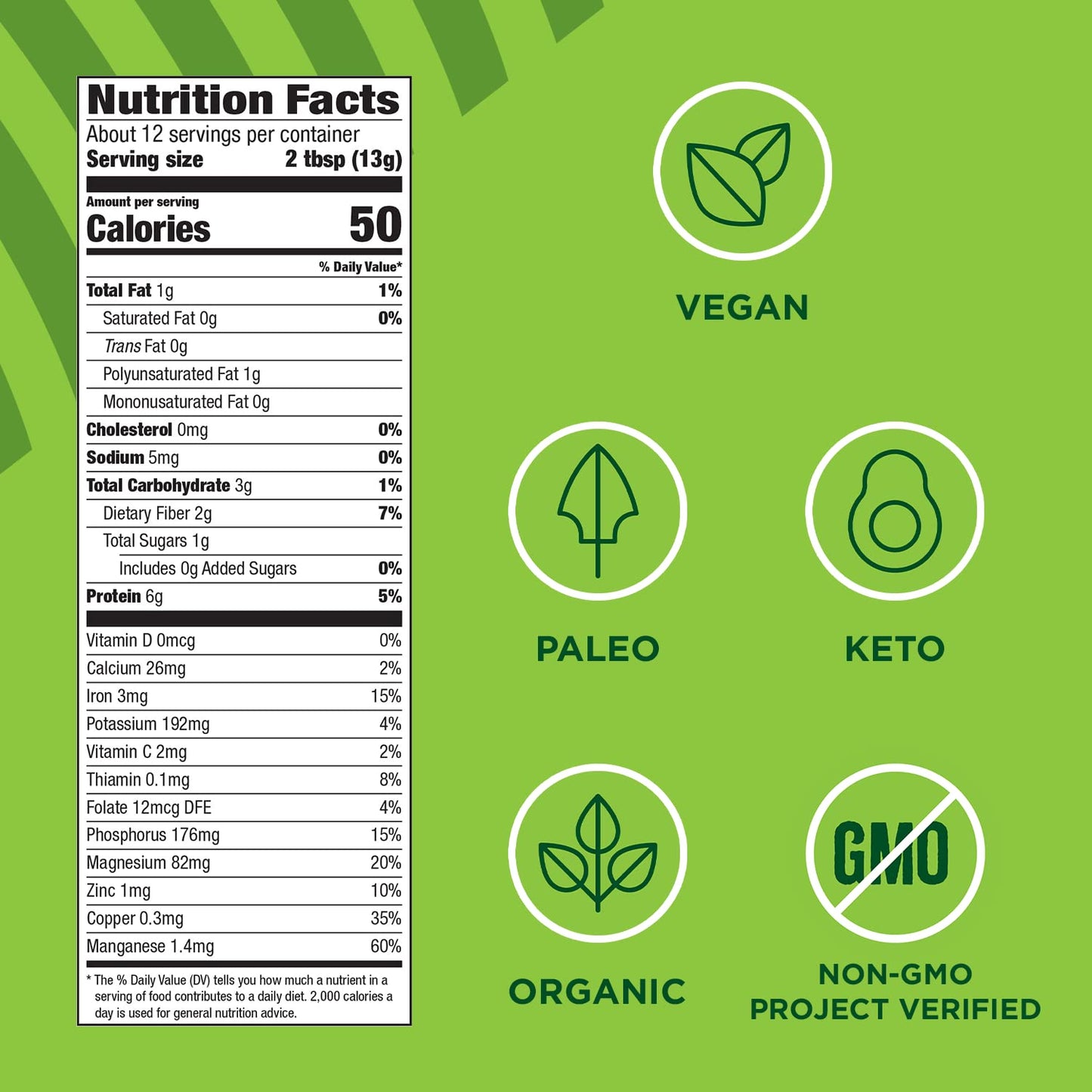 Manitoba Harvest Organic Hemp & Matcha Powder, 5.5 oz