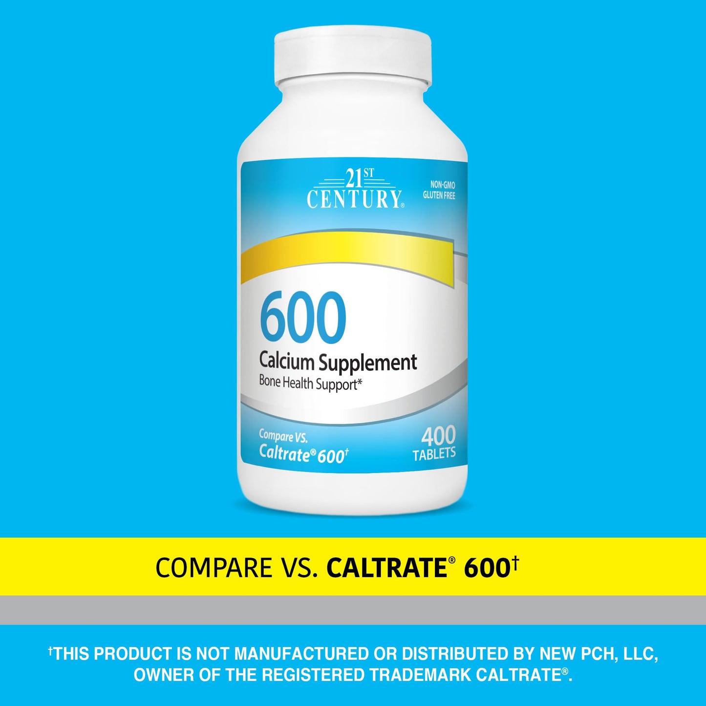 SMART MONKEY TECHNOLOGIES Calcium 600 mg Supplement Tablets, 400 Count