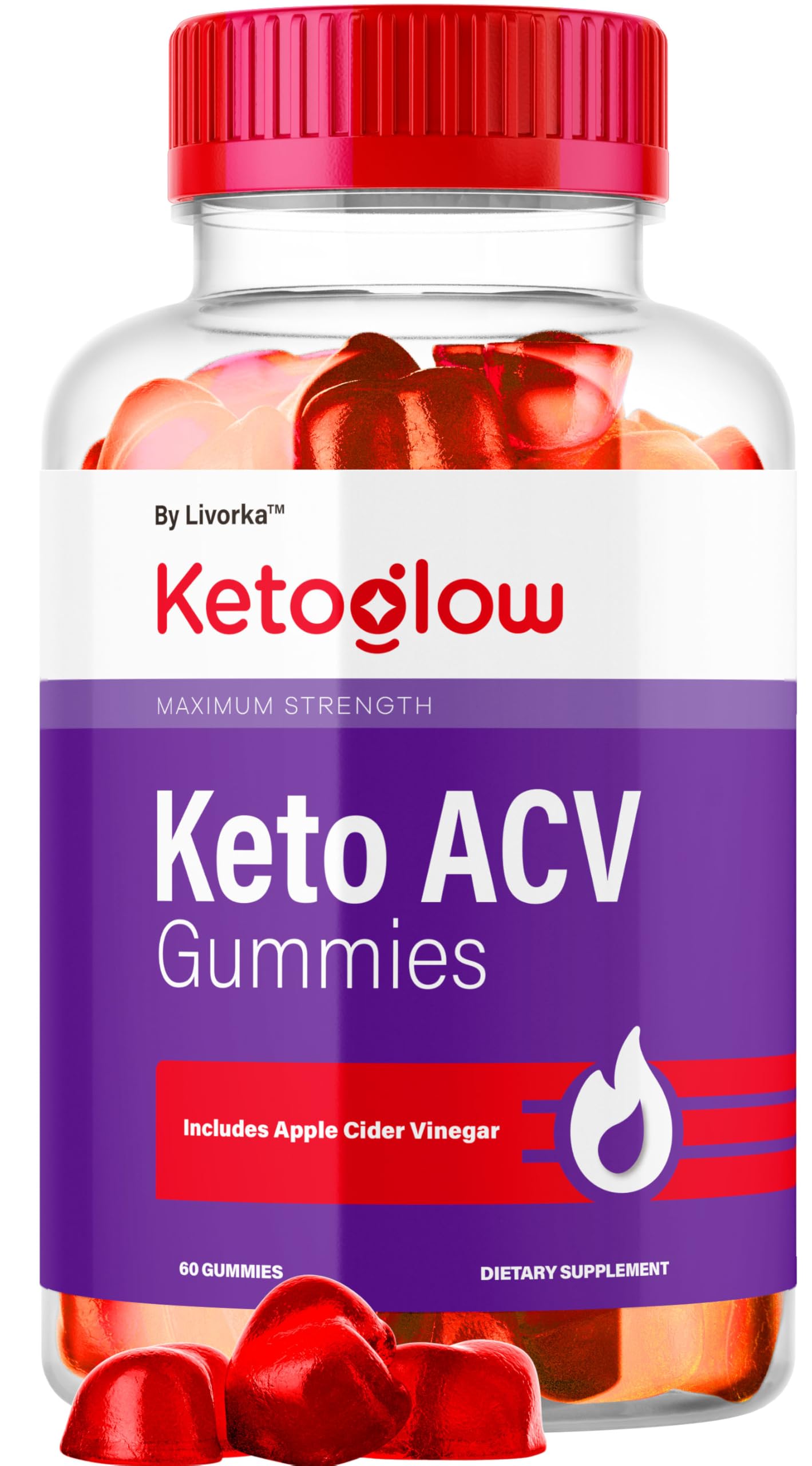 LIVORKA KetoGlow Keto ACV, 60 Gummies
