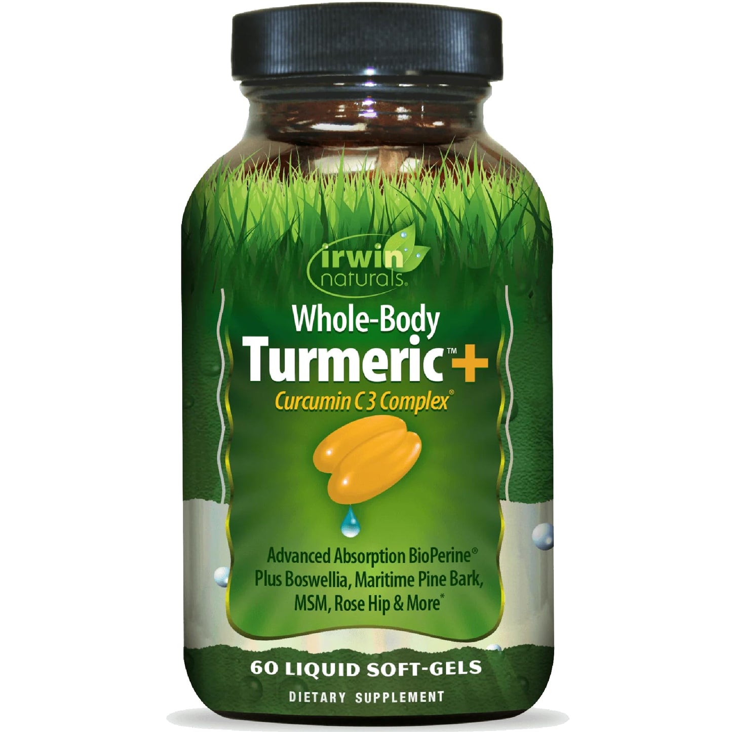 Irwin Naturals Whole-Body Turmeric Curcumin Wellness Formula Softgels 60 Count