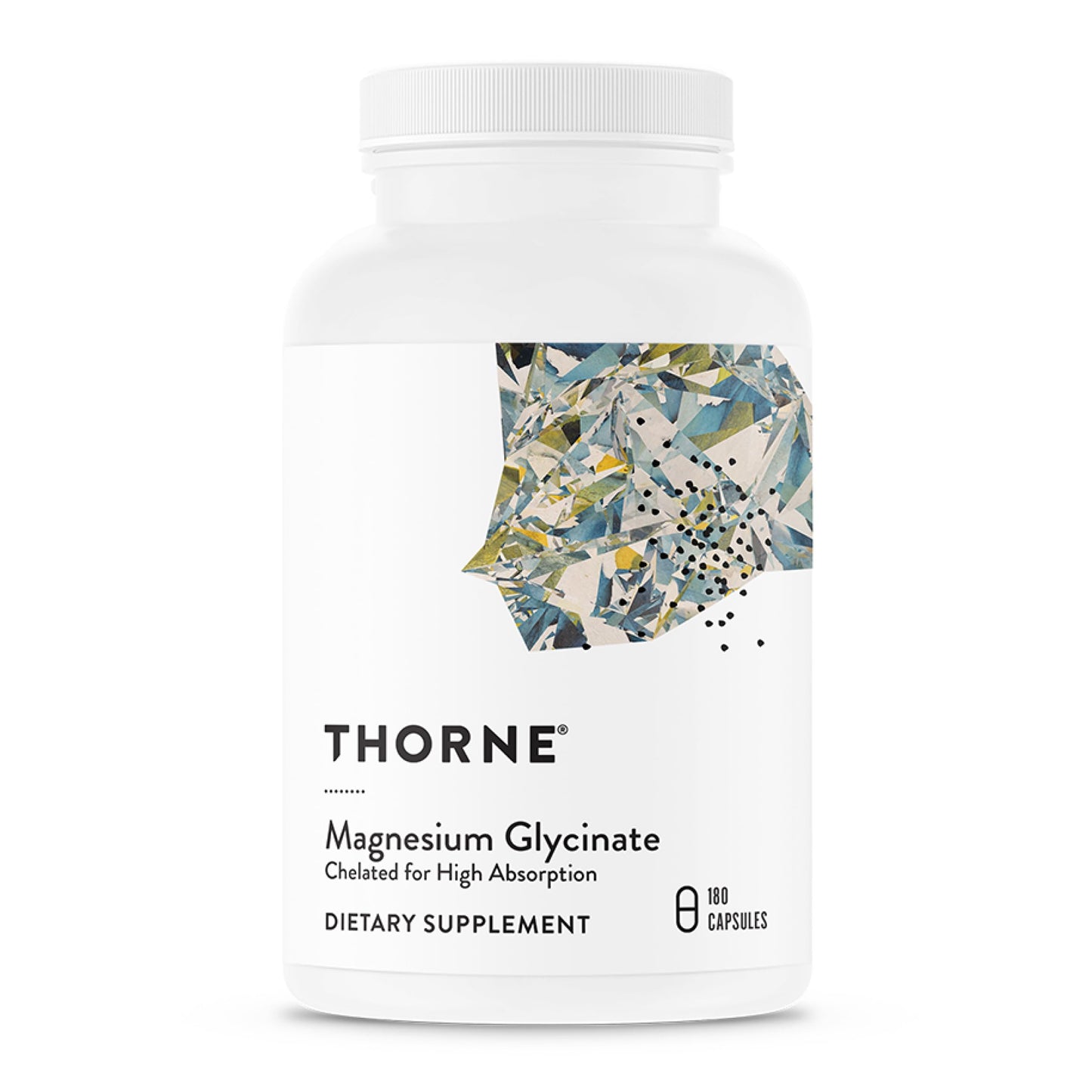 THORNE Magnesium Glycinate, Chelated Magnesium Supplement Capsules 180