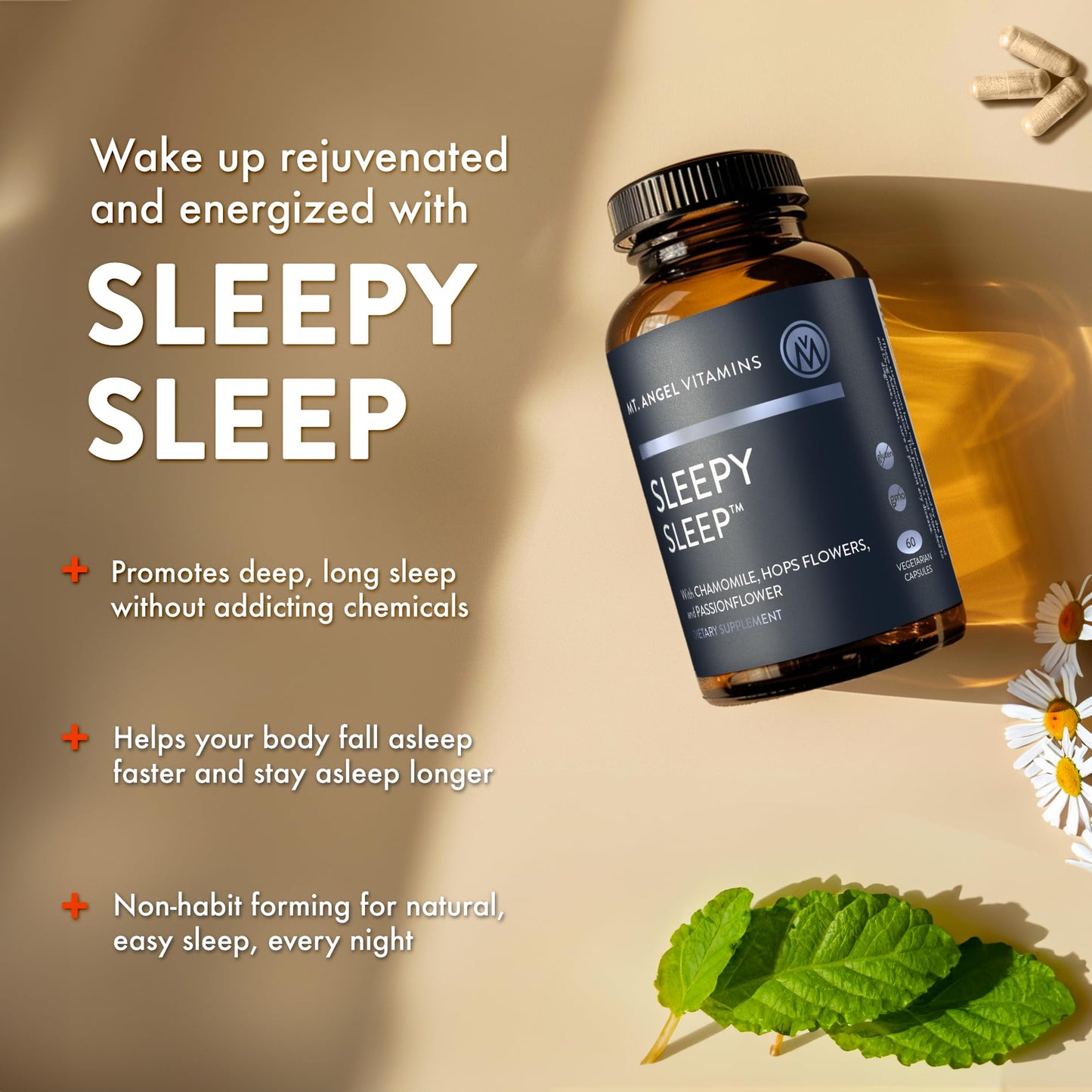 Mt. Angel Vitamins Sleepy Sleep Capsules 60