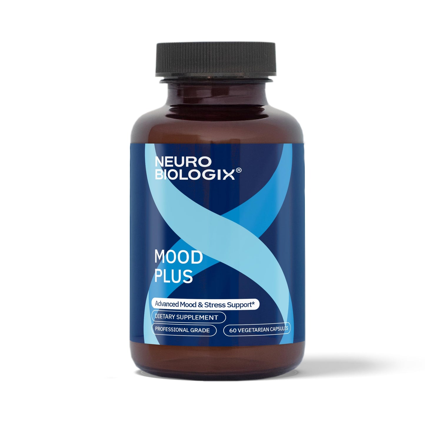Neurobiologix Mood Plus, GABA, 5-HTP & Ashwagandha Supplement, 60 Capsules