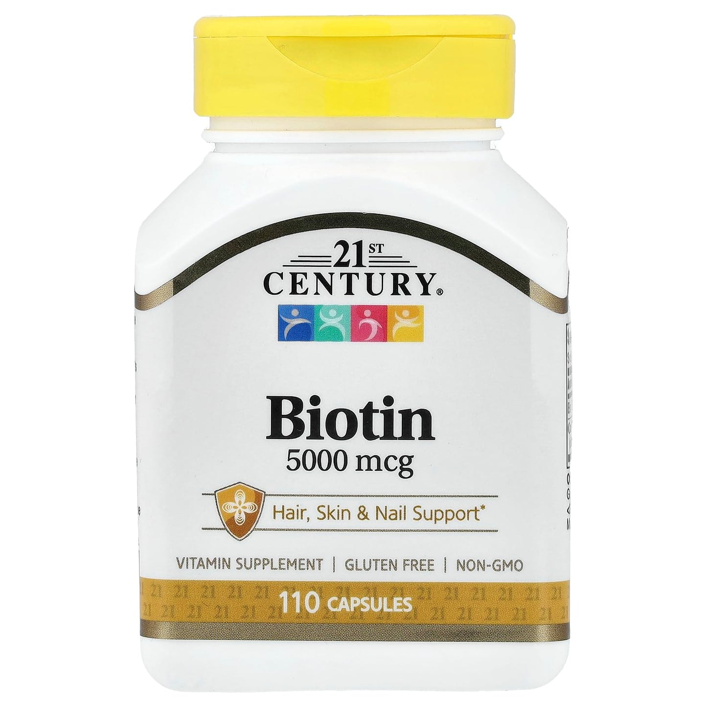 21st Century Biotin 5000 mcg (Super Potency) Capsules, 110 Capsules