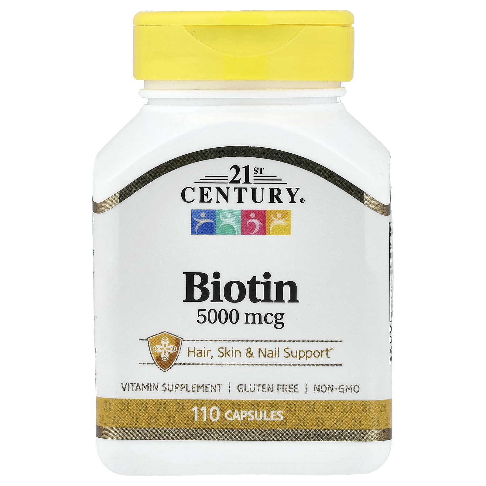 21st Century Biotin 5000 mcg (Super Potency) Capsules, 110 Capsules