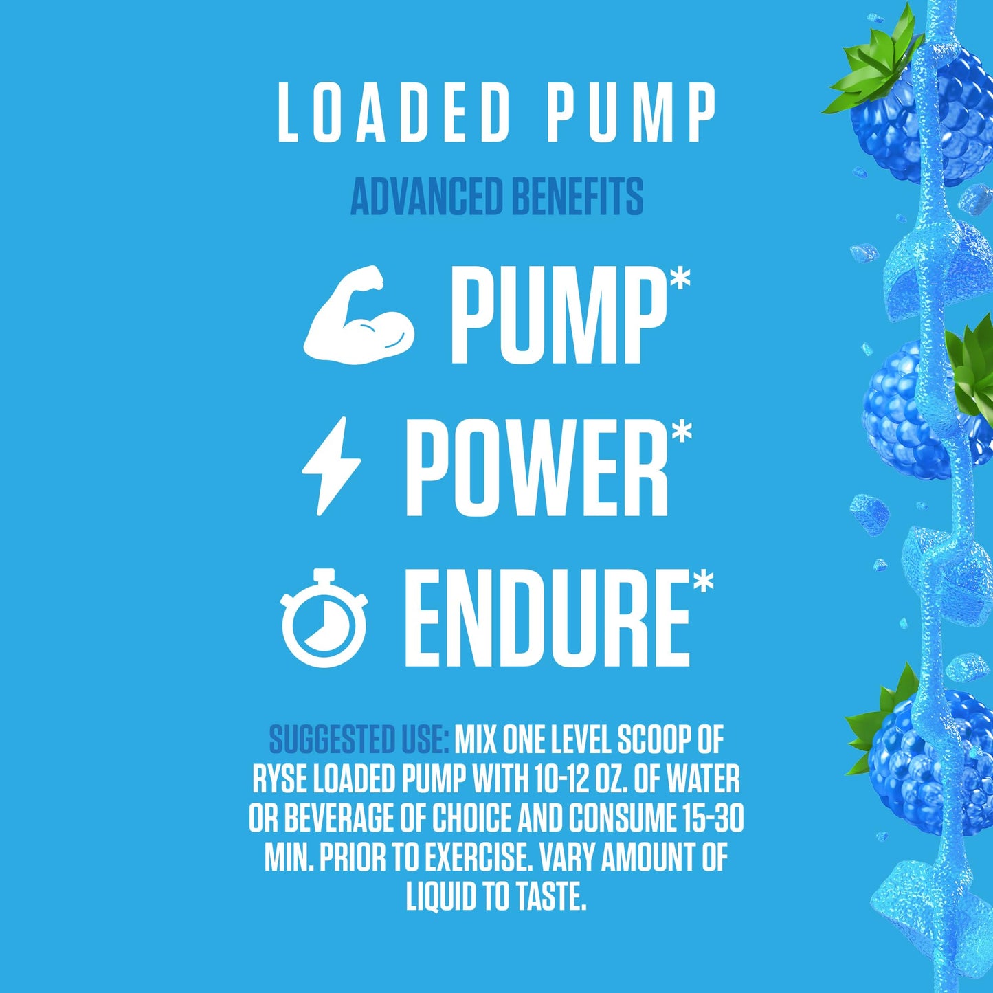 RYSE Up Supplements Ryse Loaded Pump Pre Workout Powder 11.3 oz
