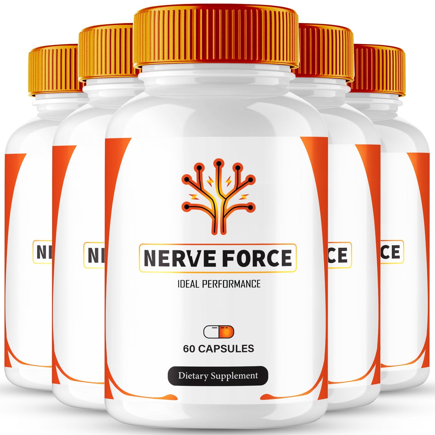 Ideal Performance Nerve Force Neuropathy Supplement Capsules, 300 Capsules