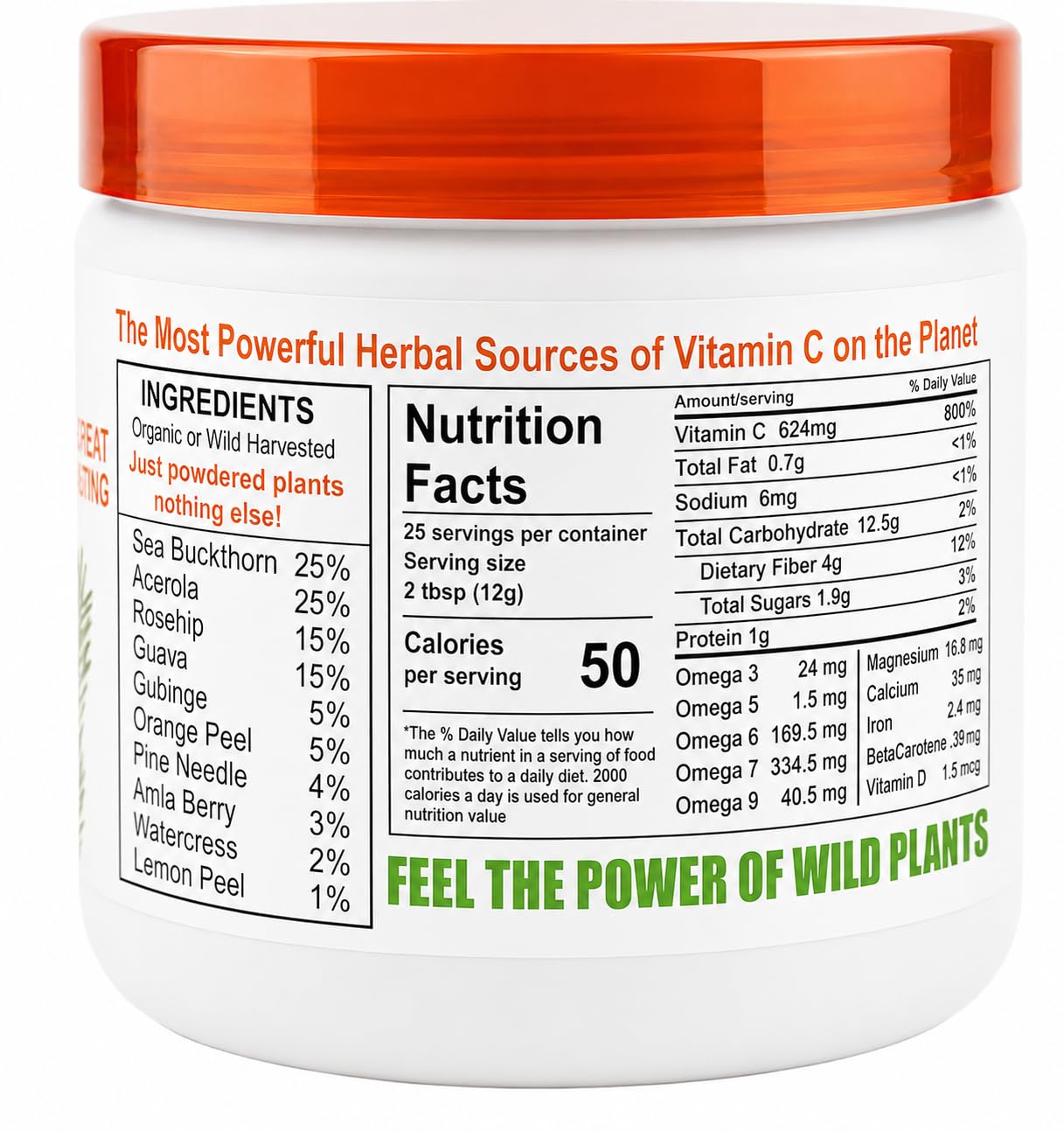 Wild Force Markus Vitamin C Powder, 10.58 oz