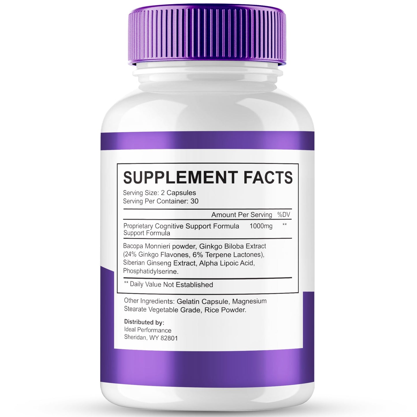 IDEAL PERFORMANCE MemoTril Memory Capsules, 120 Count