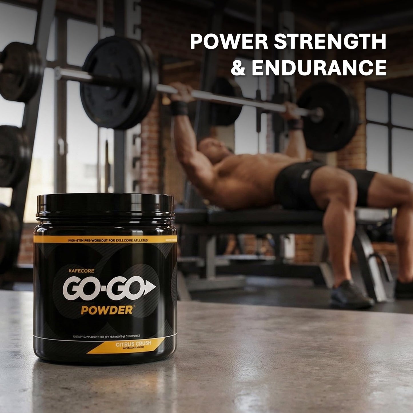 KAFECORE GO – GO POWDER Pre Workout Powder, 18.6 oz