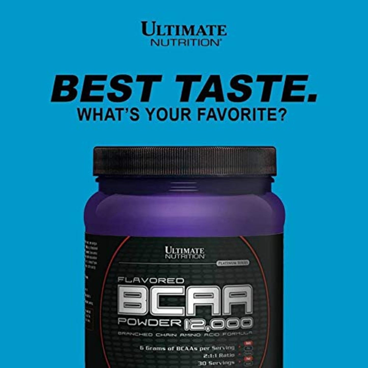 Ultimate Nutrition Flavored BCAA Powder Blue Raspberry 8