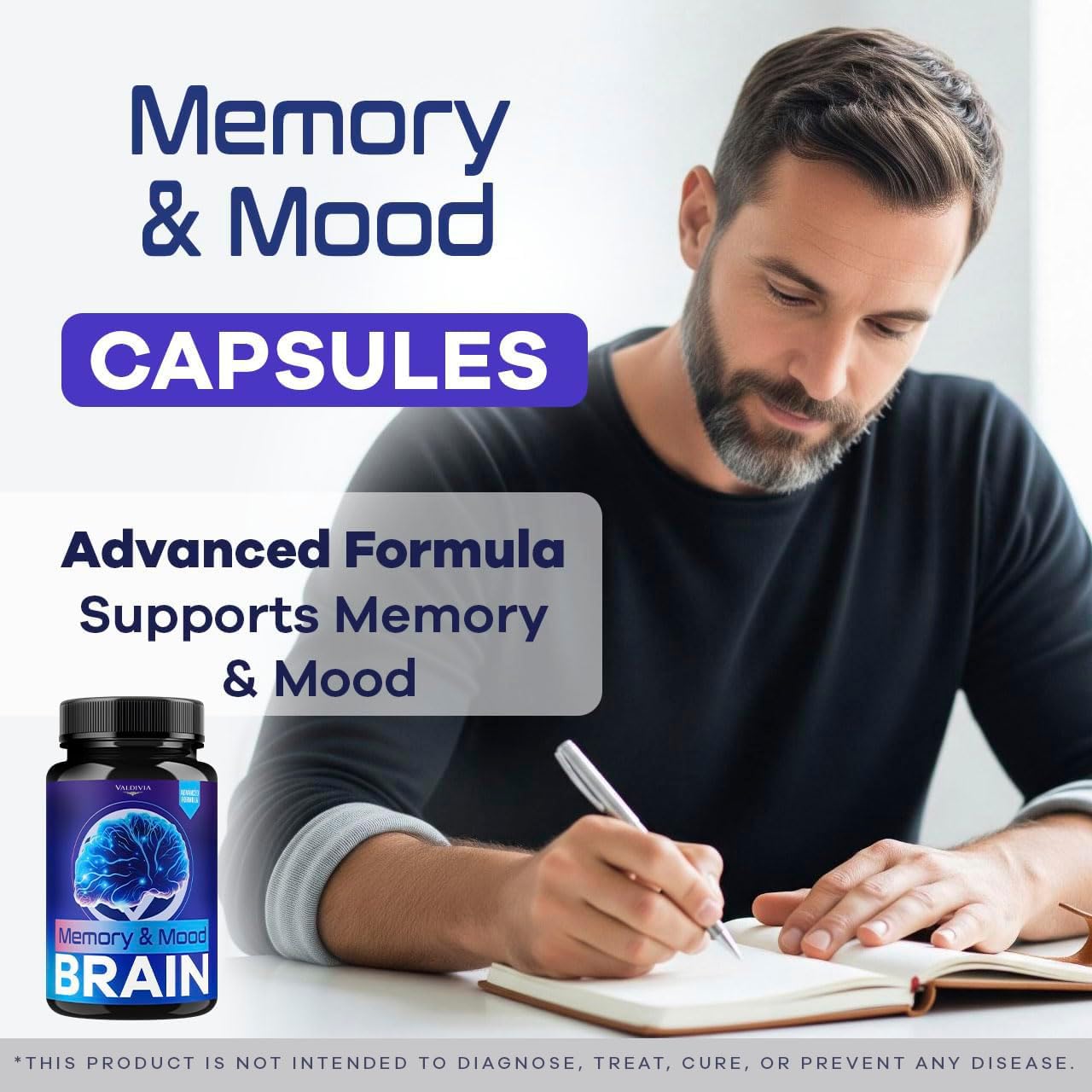 Valdivia Memory Mood and Brain Capsules, 60 Capsules