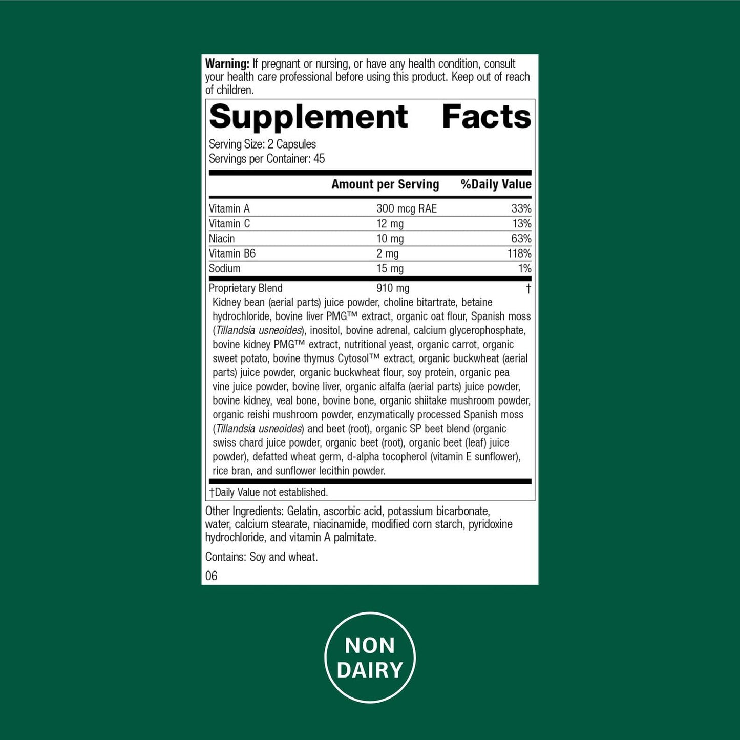 Standard Process Inc. Albaplex Liver & Immune Health Dietary Supplement Capsule, 90 Capsules