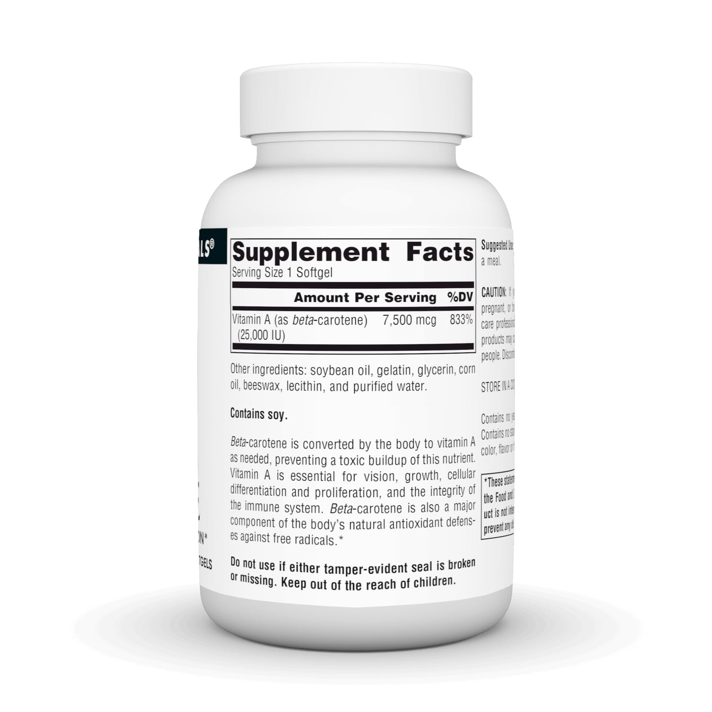 Source Naturals Beta Carotene Softgels 250