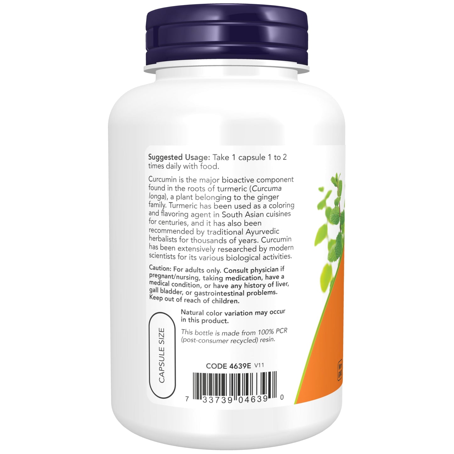 NOW Foods Curcumin Capsule 240 Capsules