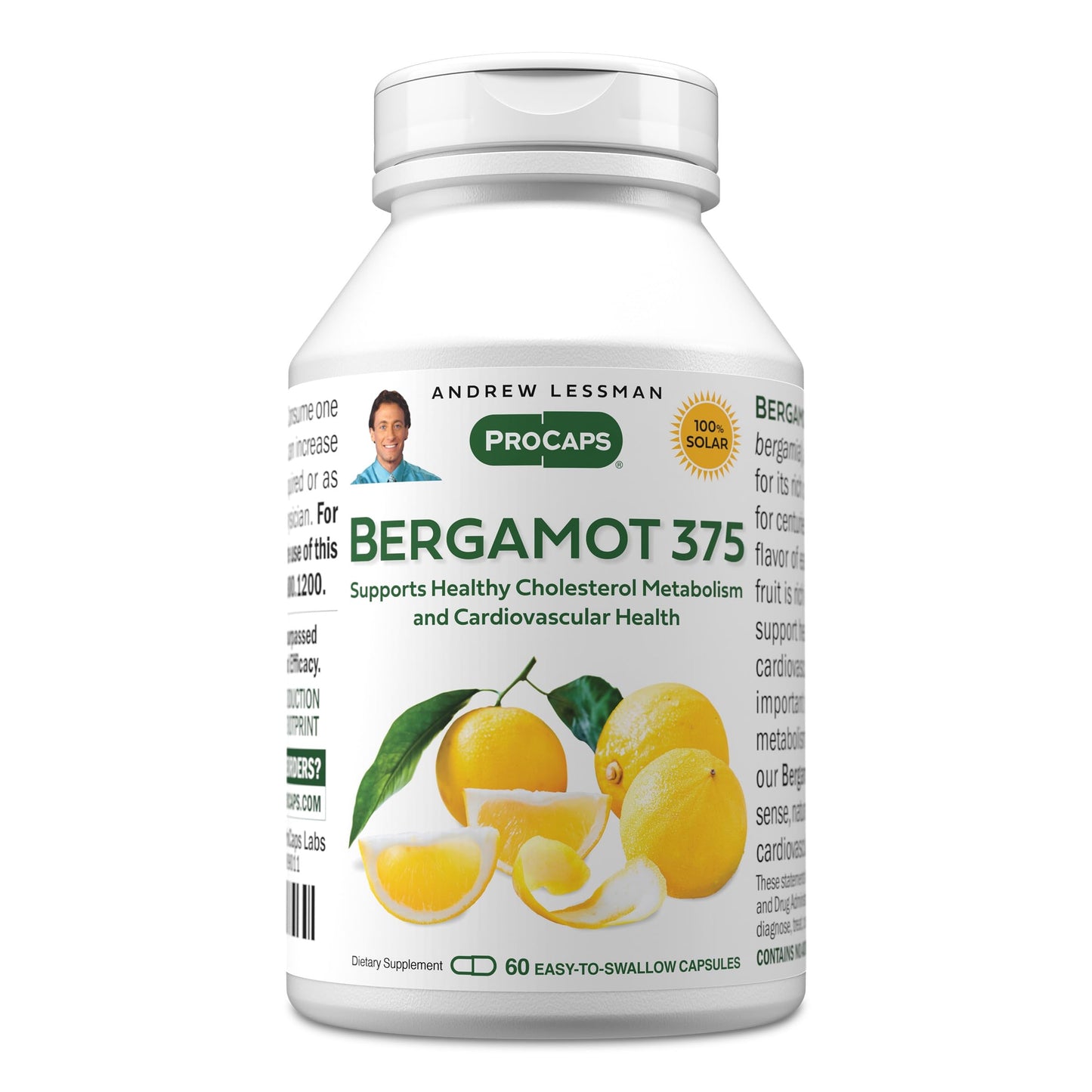 ANDREW LESSMAN Bergamot 375mg Capsules, 60 Count